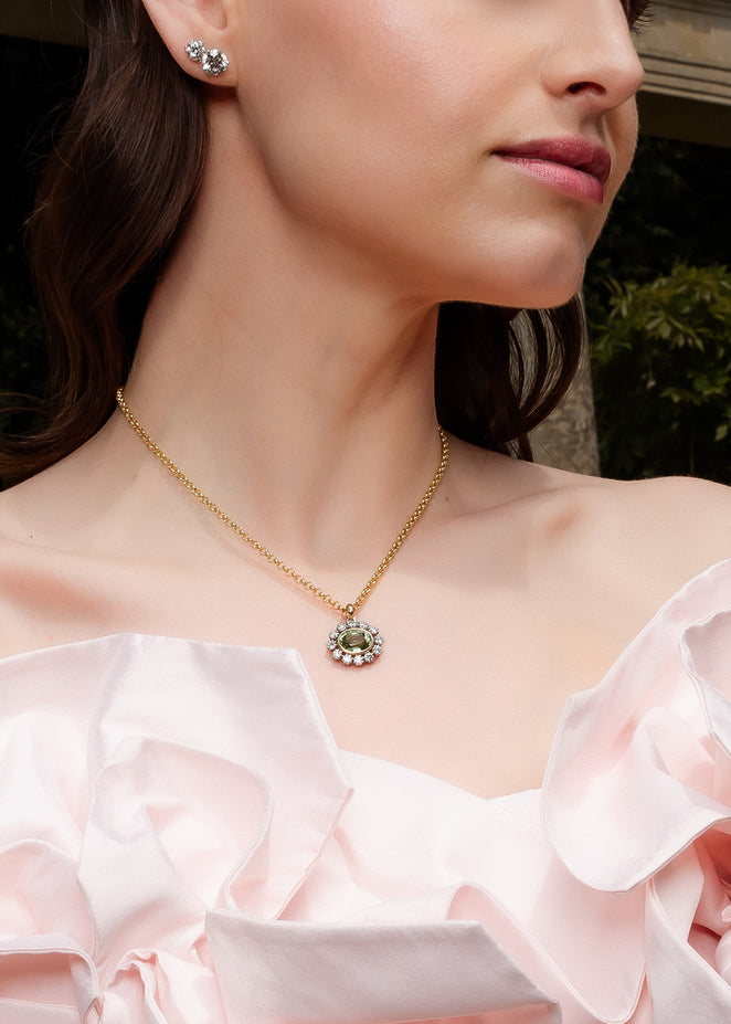 The Pompadour Pendant | 3.20ct Mint Green Tourmaline