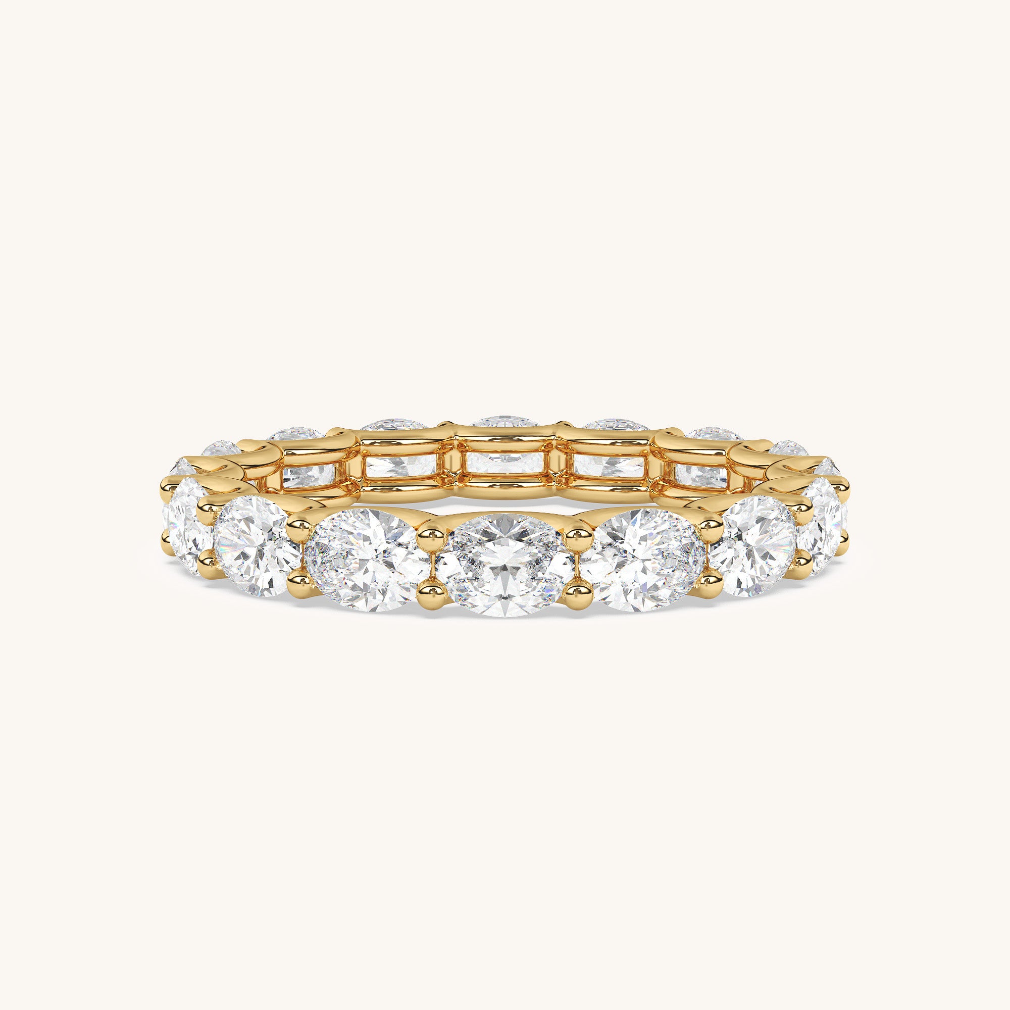 Round Scallop Eternity Band