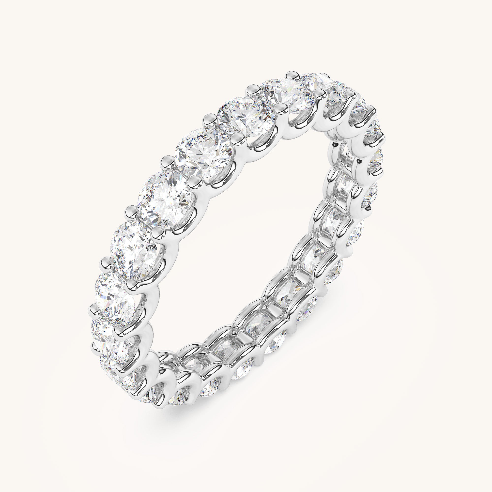 Round Scallop Eternity Band