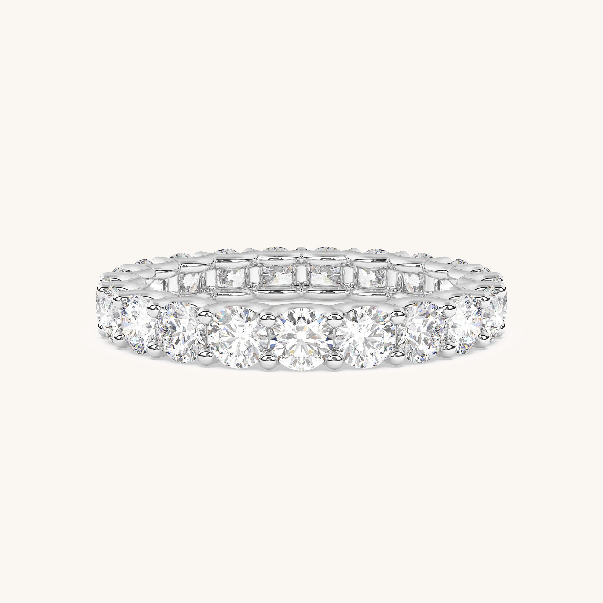 Round Scallop Eternity Band