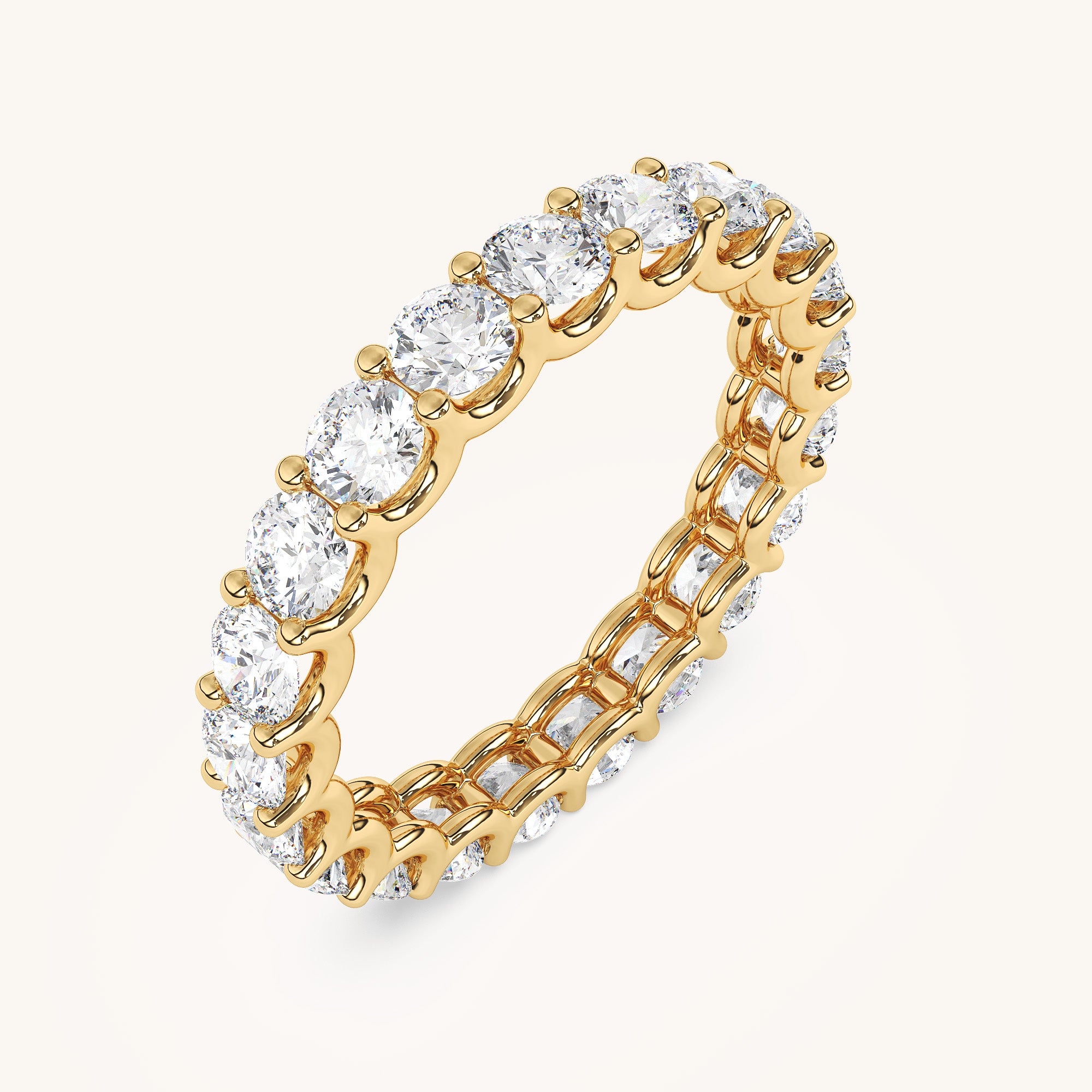 Round Scallop Eternity Band