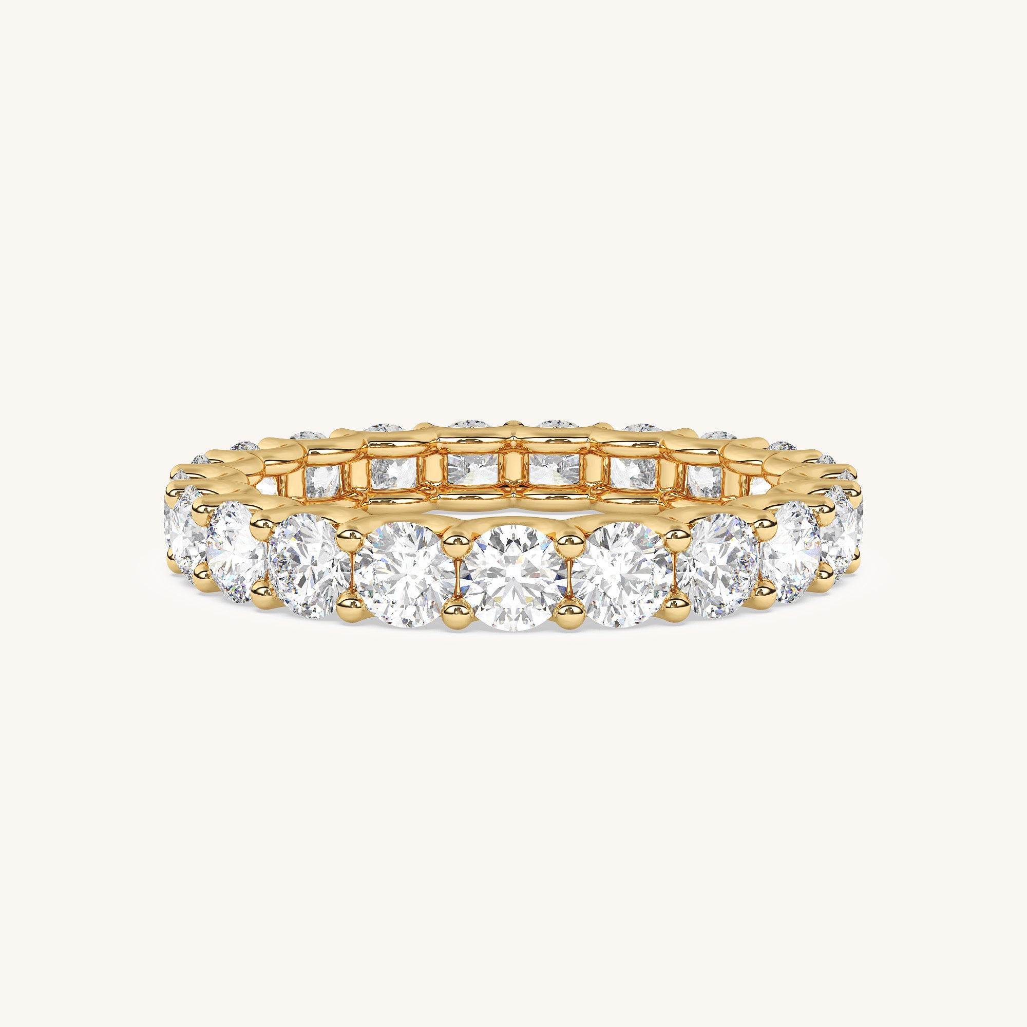 Round Scallop Eternity Band