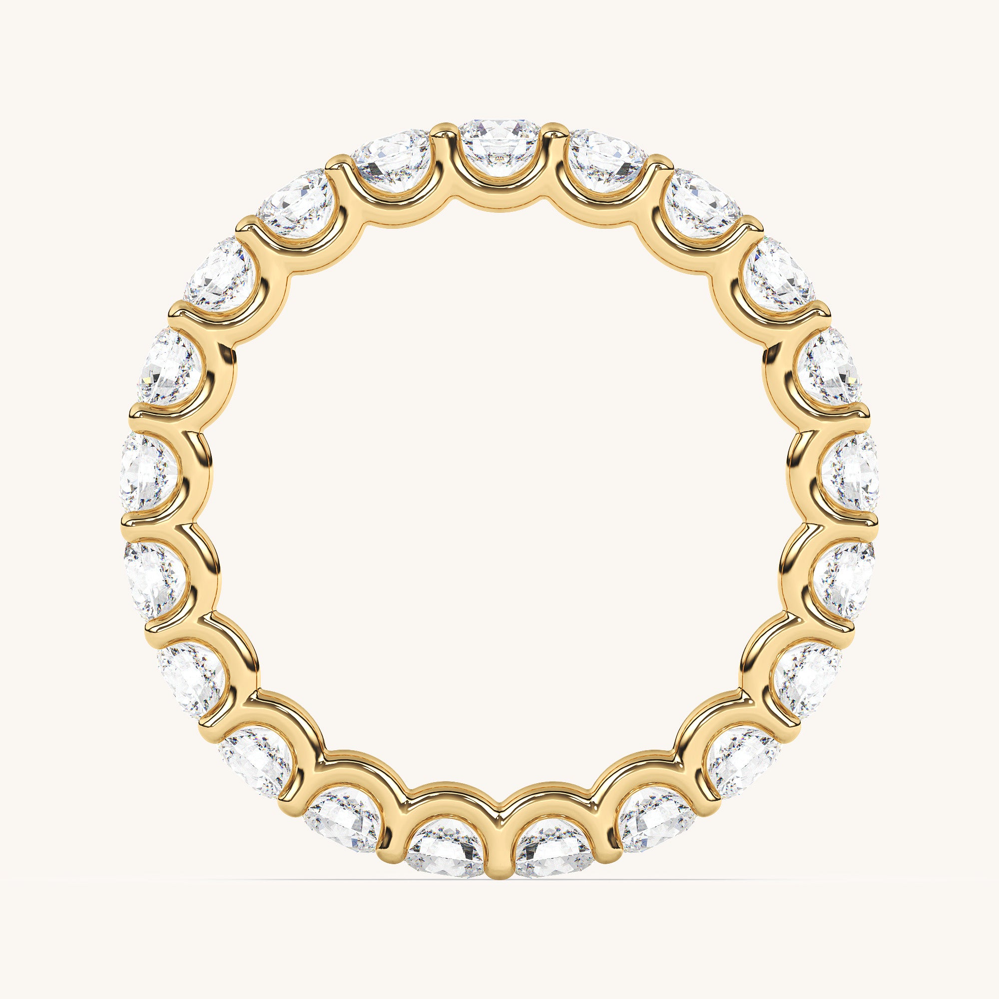 Round Scallop Eternity Band