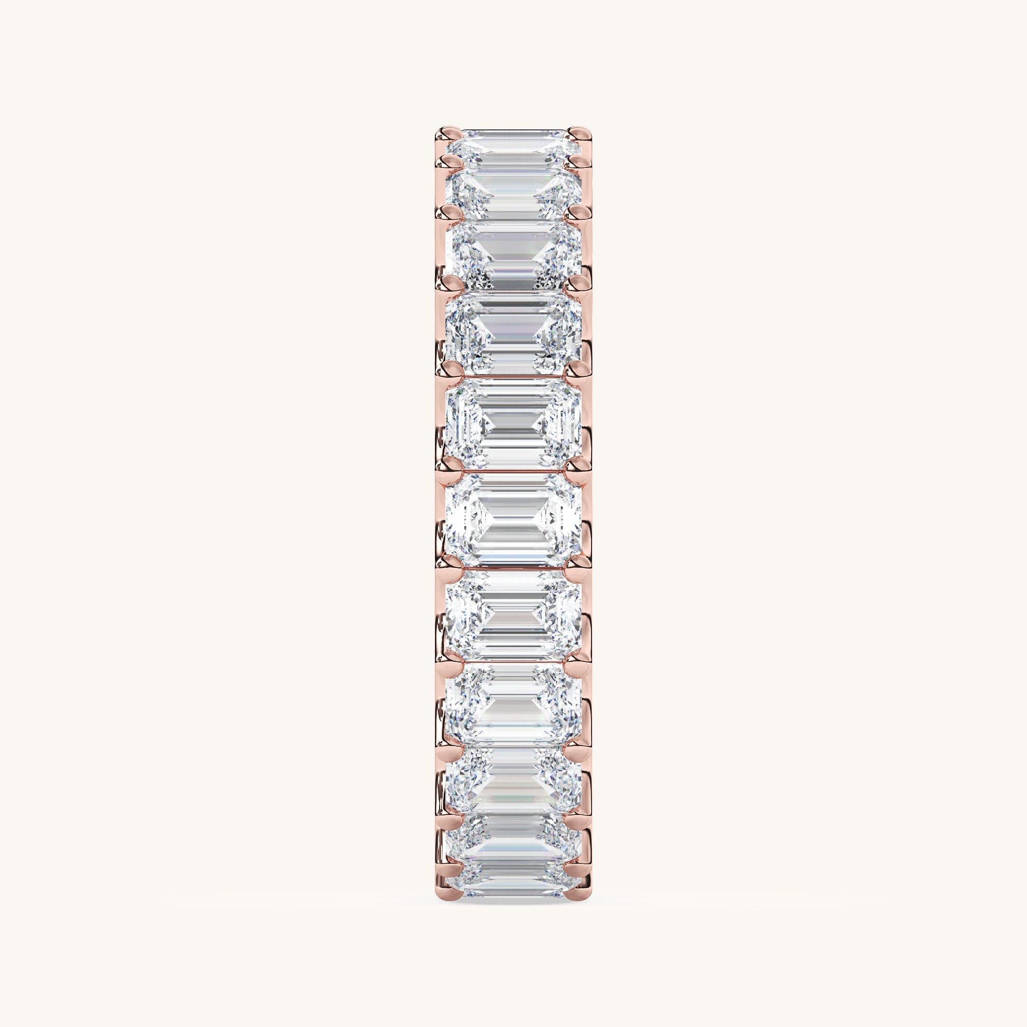 Oval Scallop Eternity Band