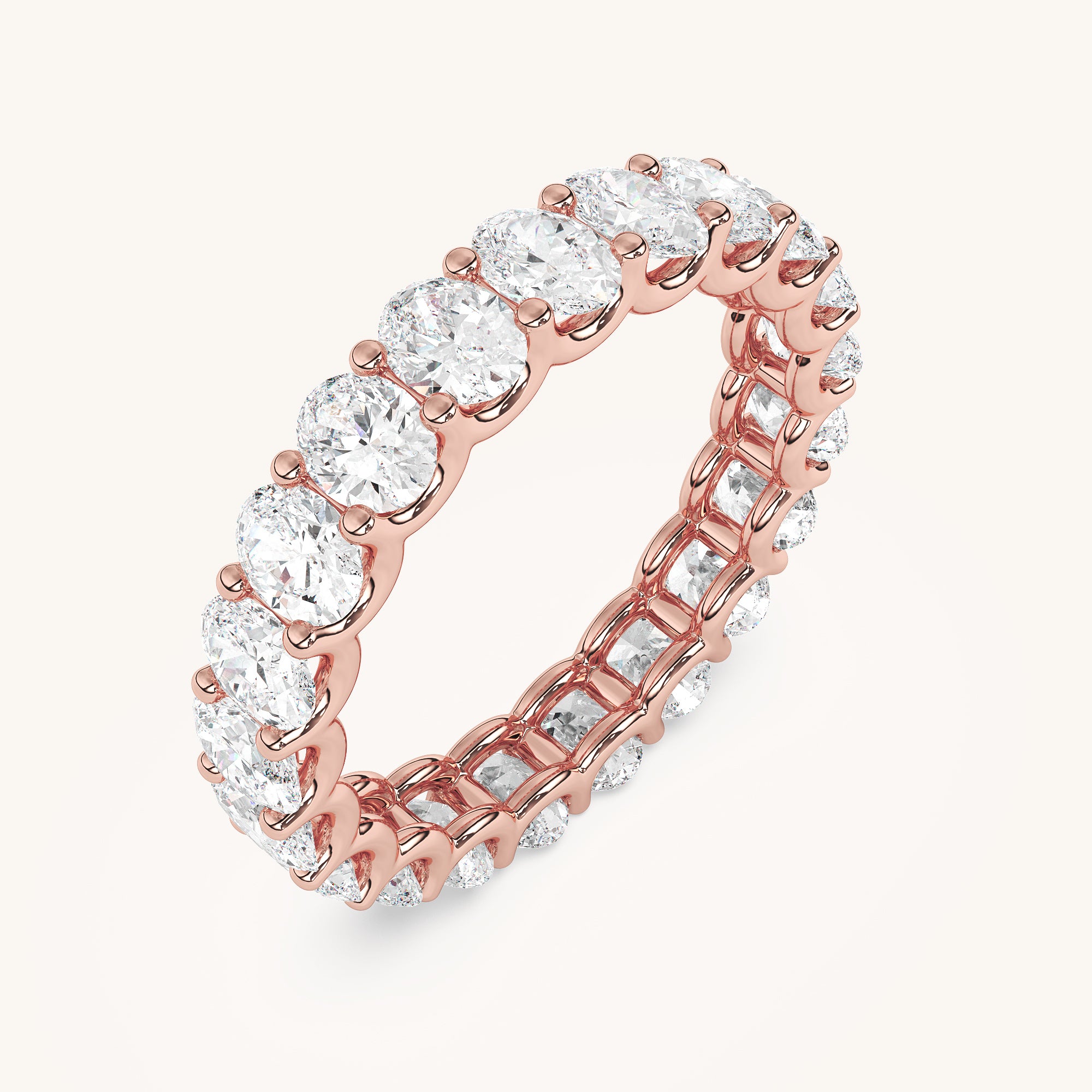 Round Scallop Eternity Band