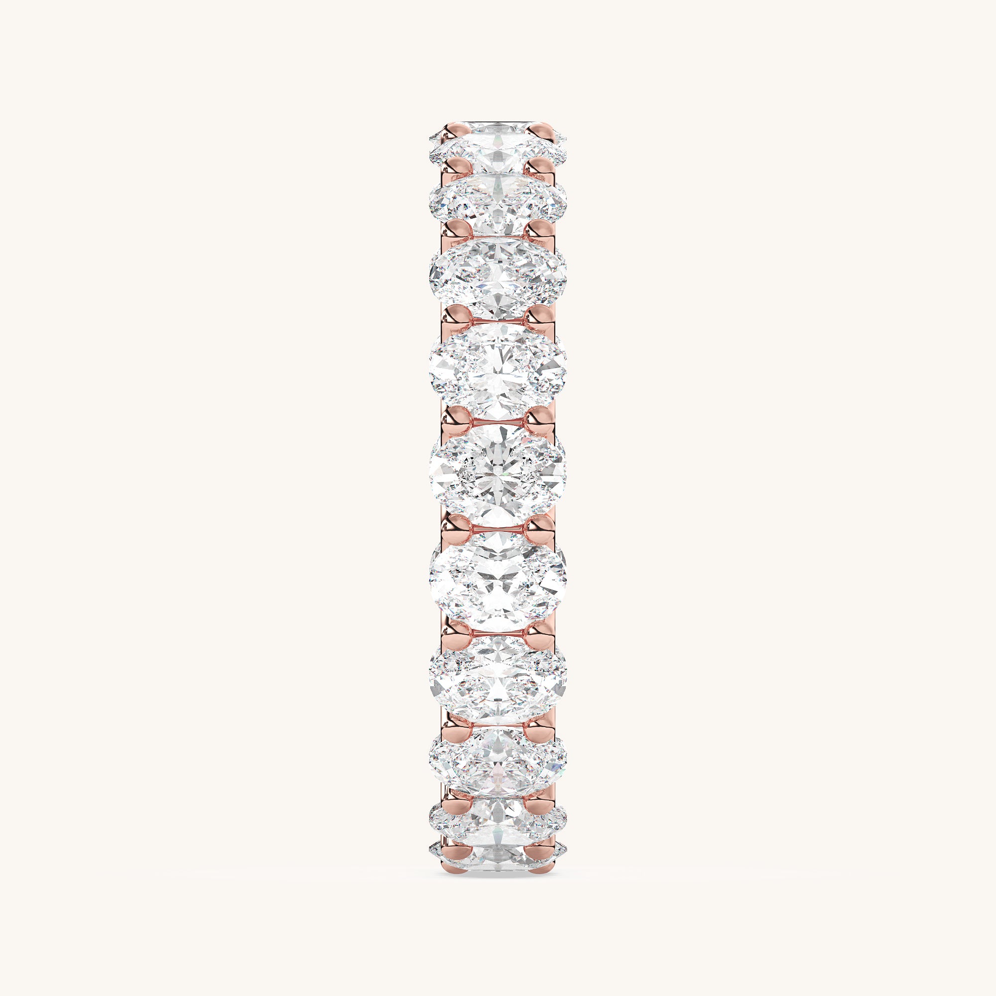 Round Scallop Eternity Band