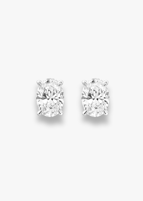 Lab Grown Diamond Studs - Oval