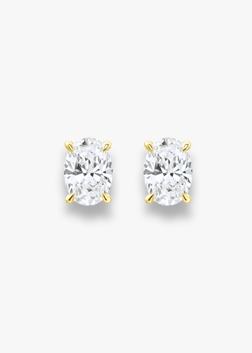 Lab Grown Diamond Studs - Oval