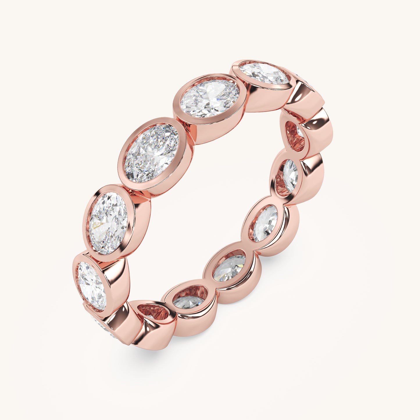 Round Bezel Eternity Band