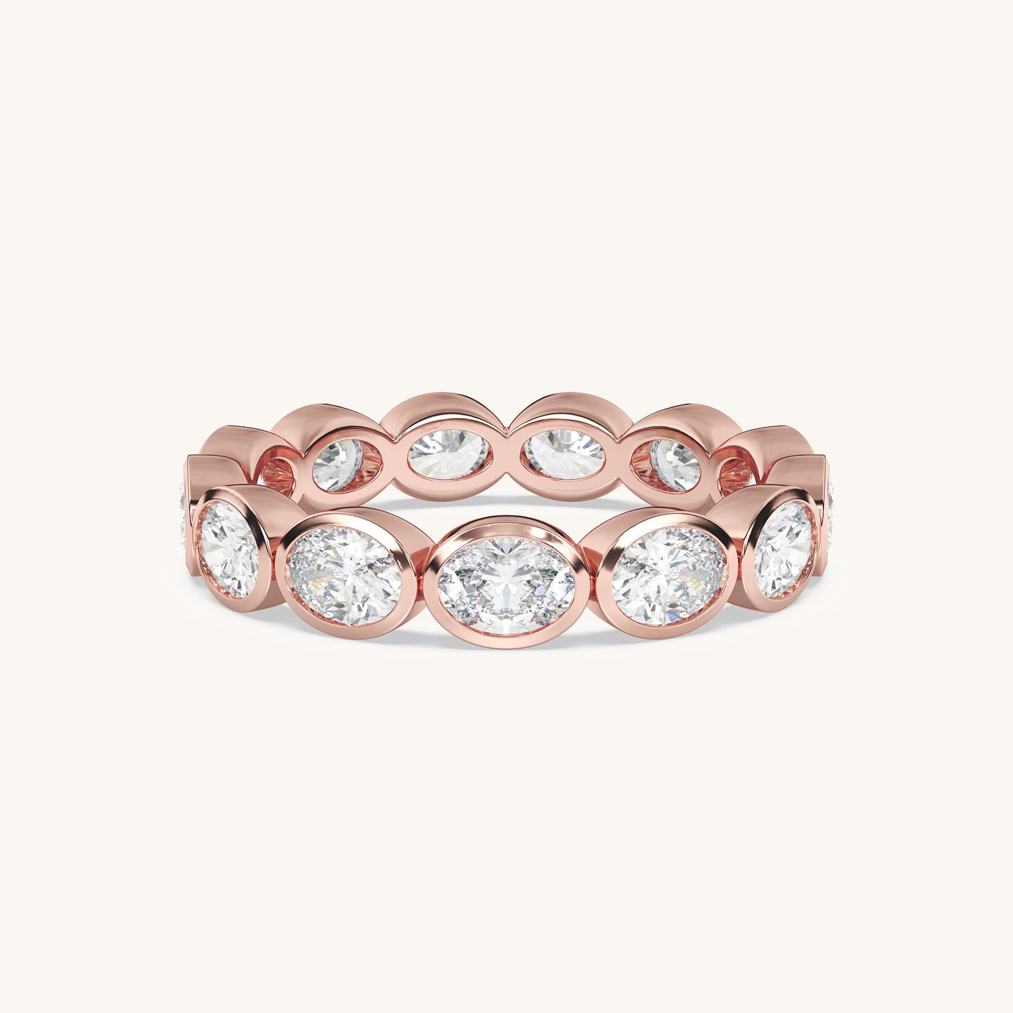 Round Bezel Eternity Band