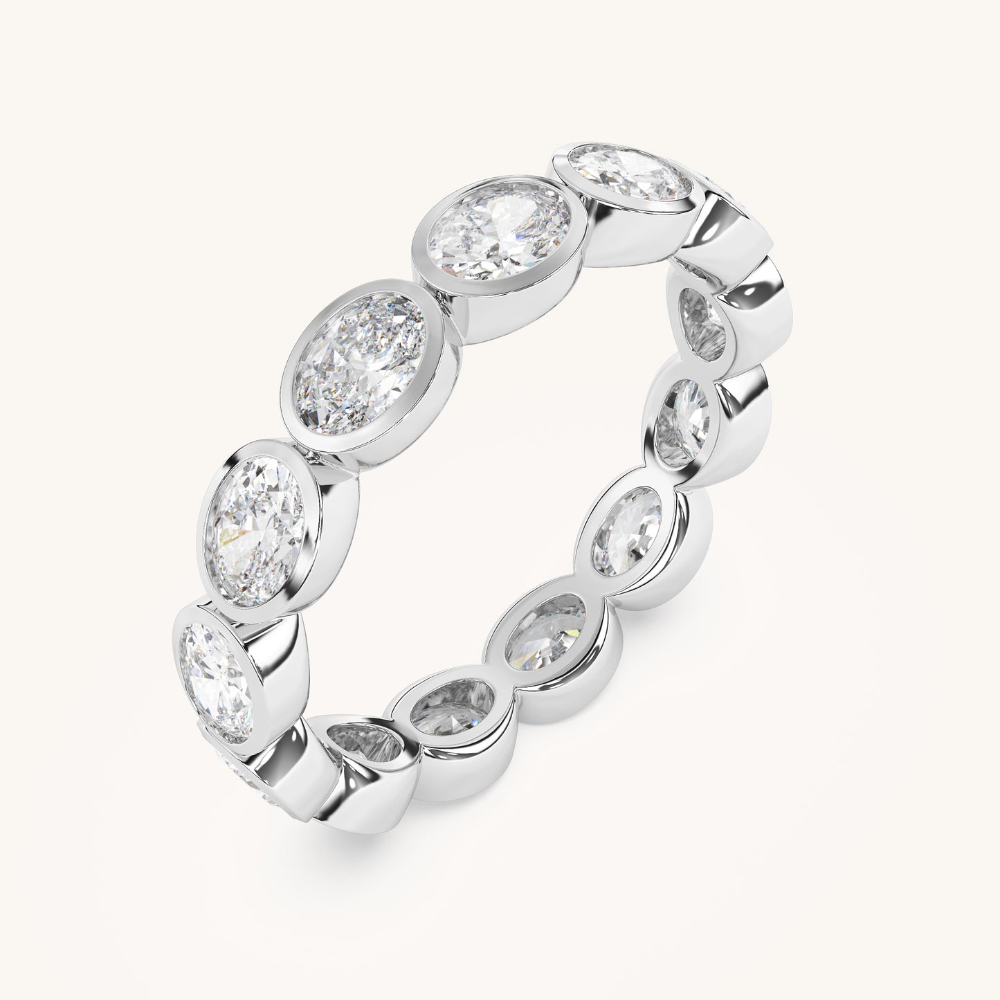 Round Bezel Eternity Band