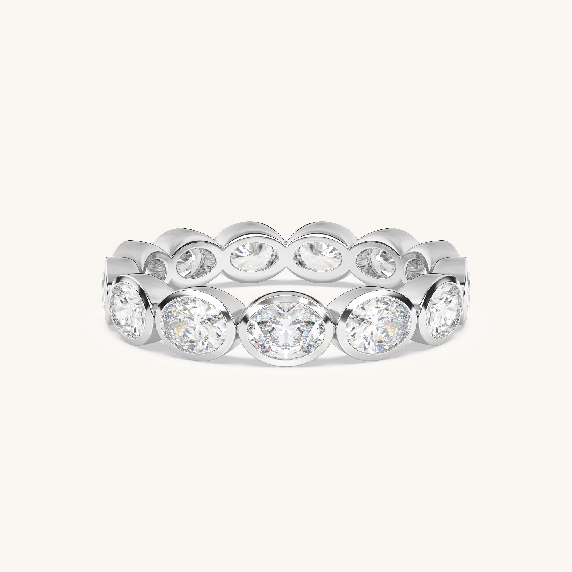 Round Bezel Eternity Band