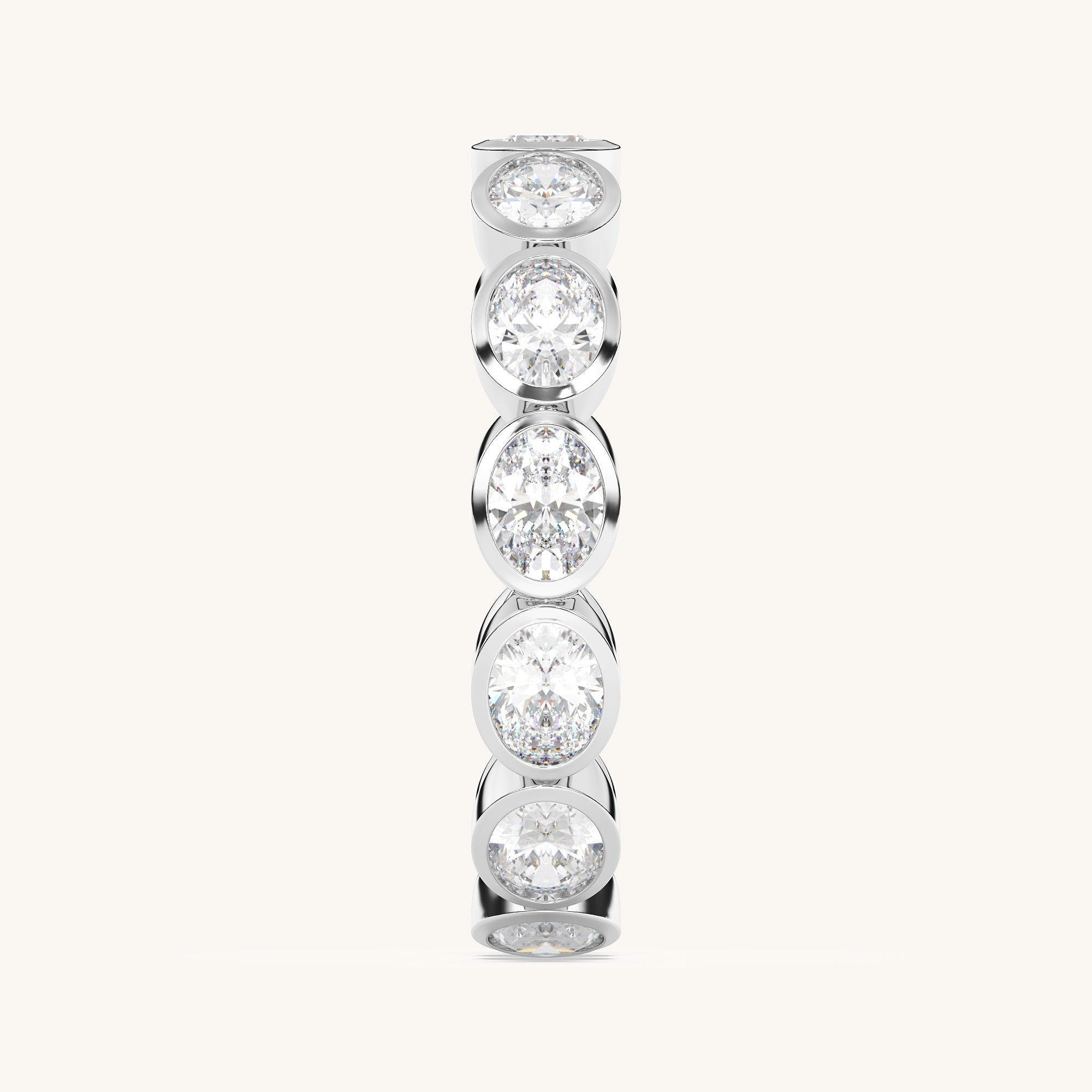 Round Bezel Eternity Band