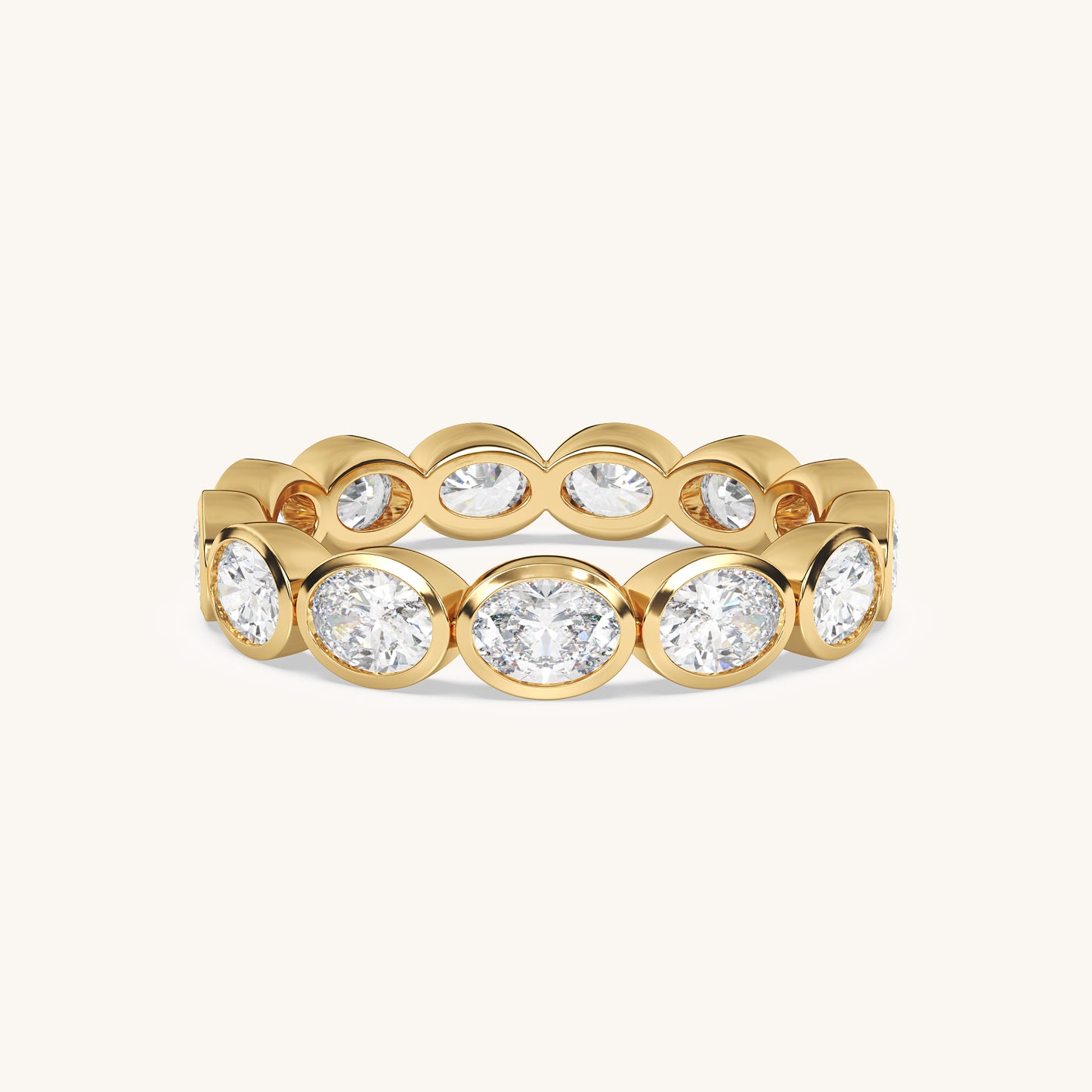 Round Bezel Eternity Band