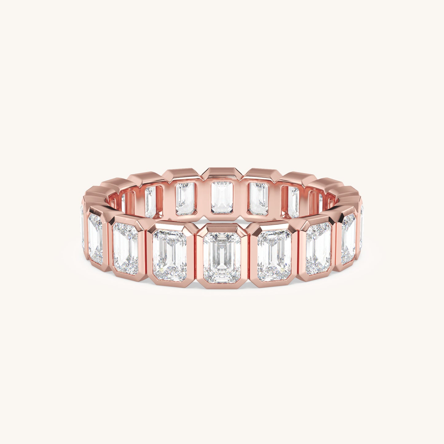 Round Bezel Eternity Band