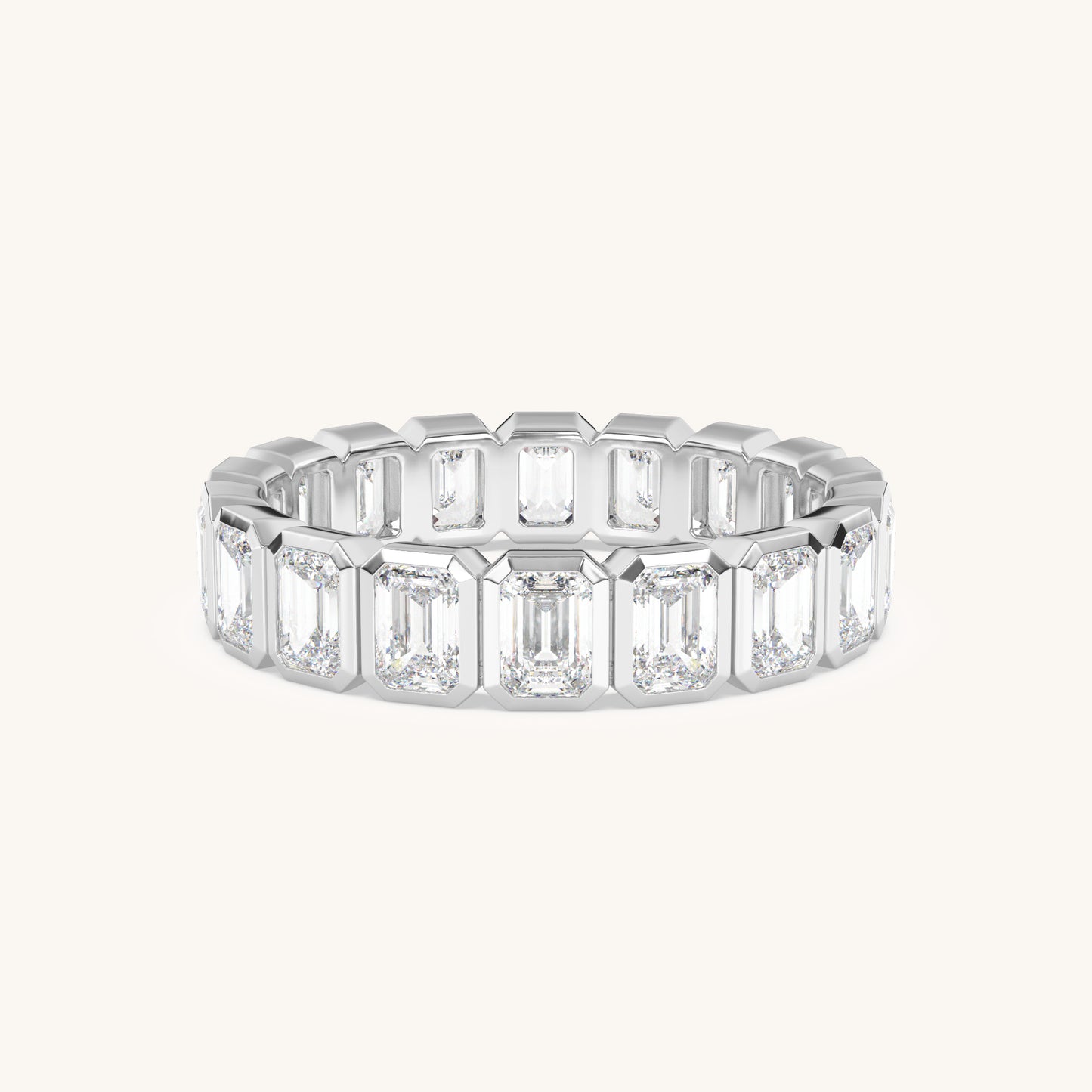 Round Bezel Eternity Band