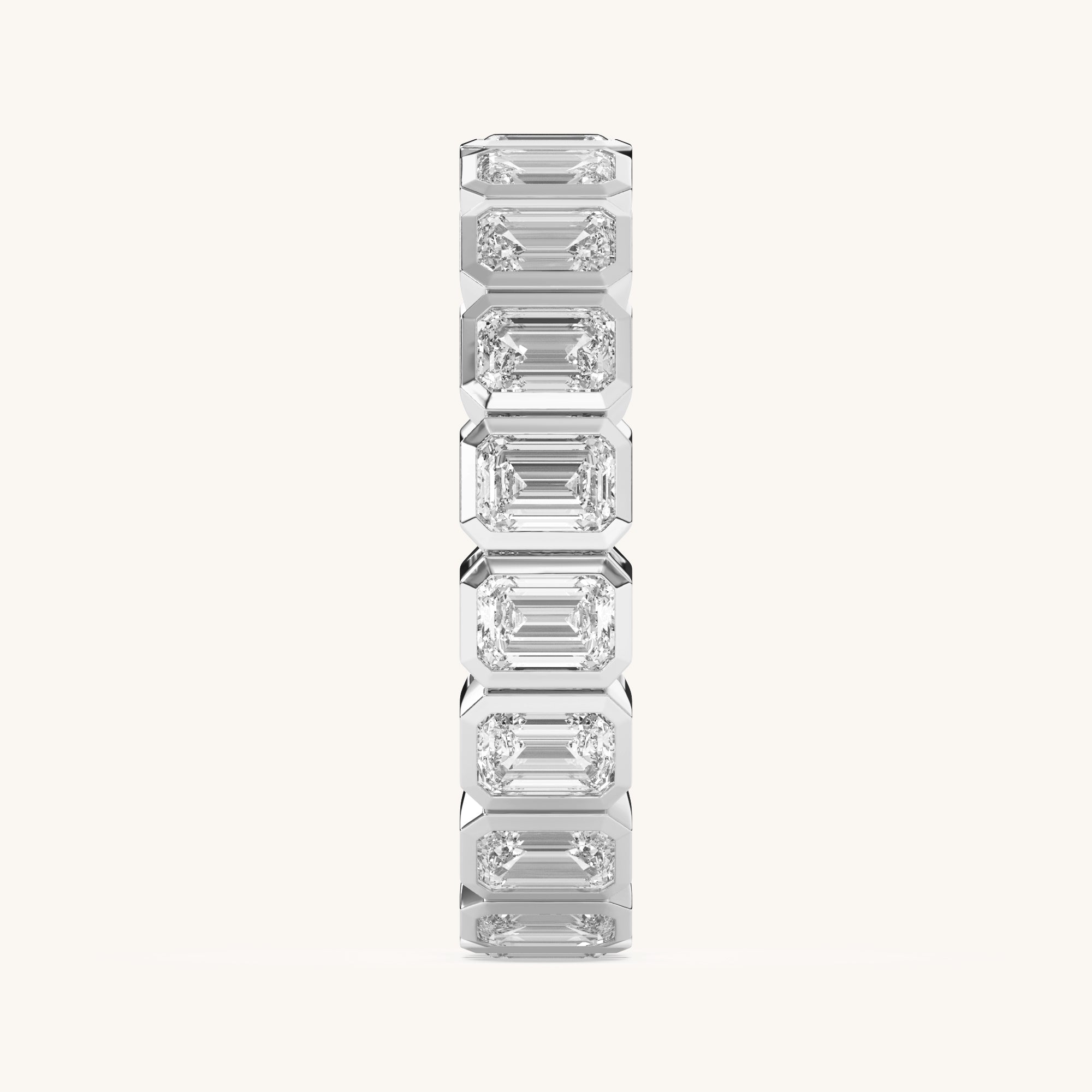 Emerald Bezel Eternity Band