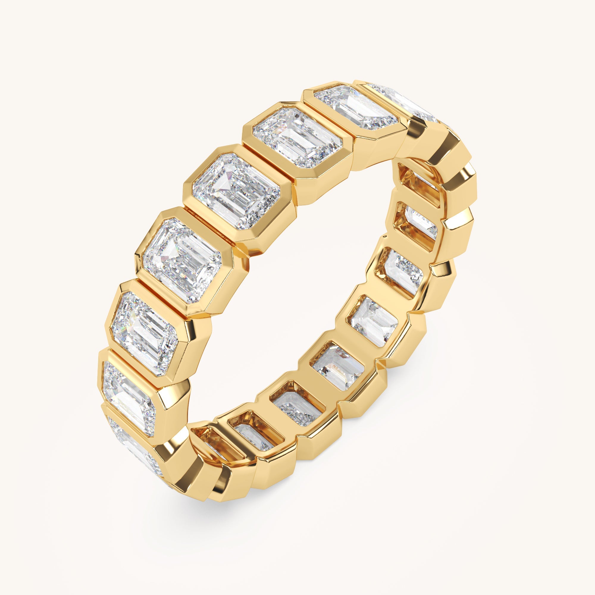 Oval Bezel Eternity Band