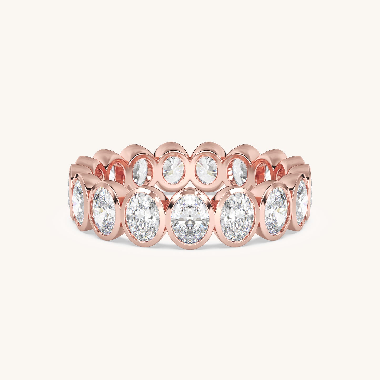 Round Bezel Eternity Band