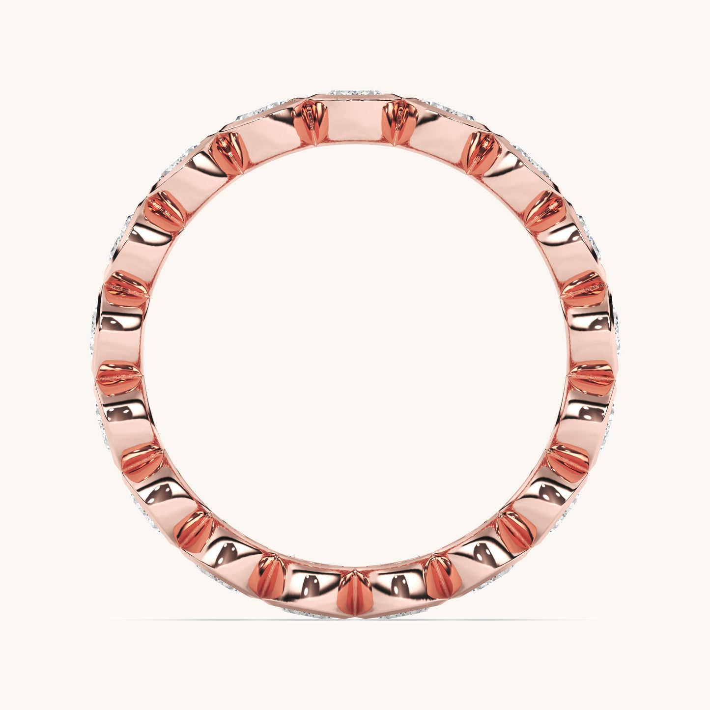 Round Bezel Eternity Band