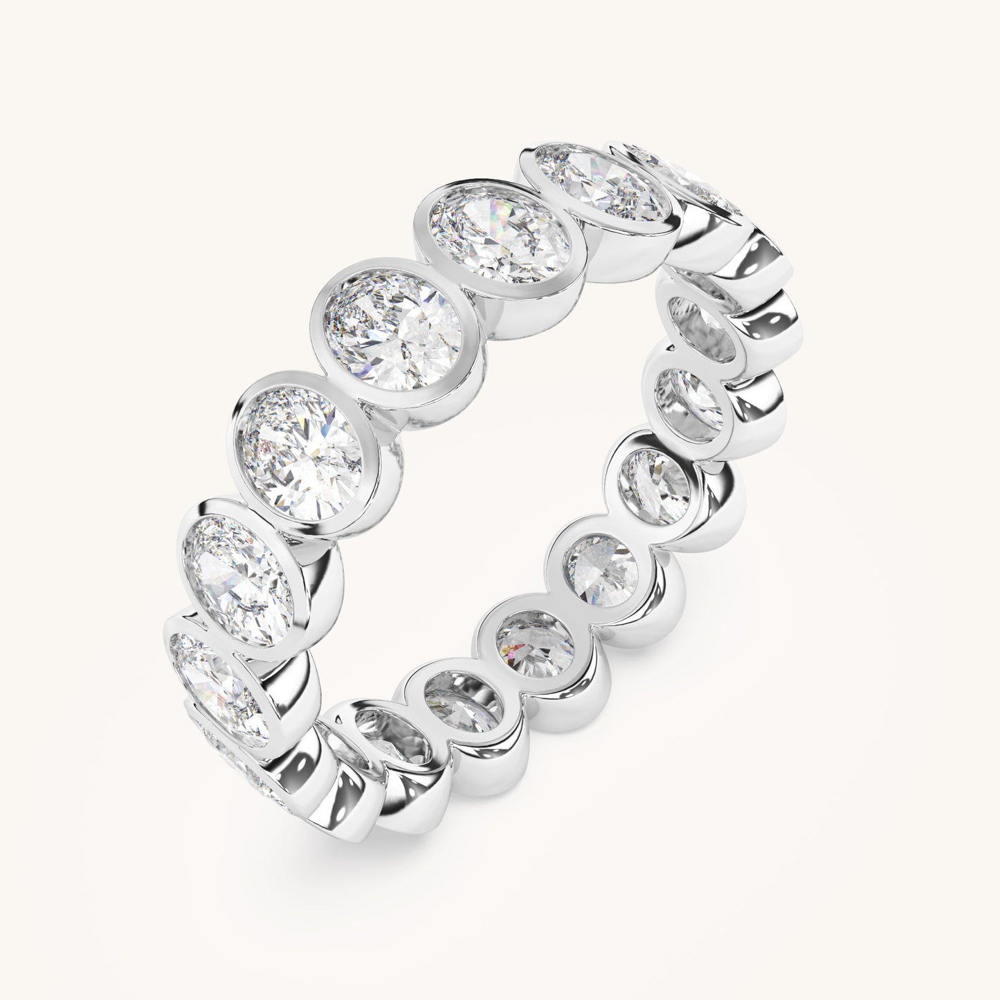 Round Bezel Eternity Band