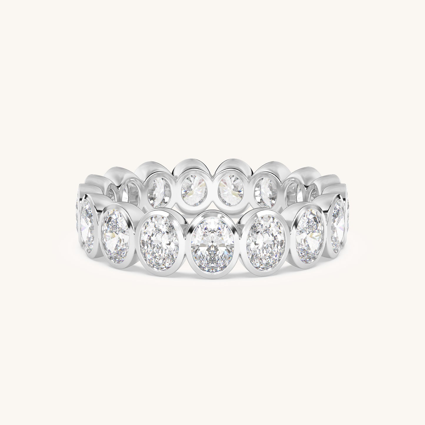 Round Bezel Eternity Band