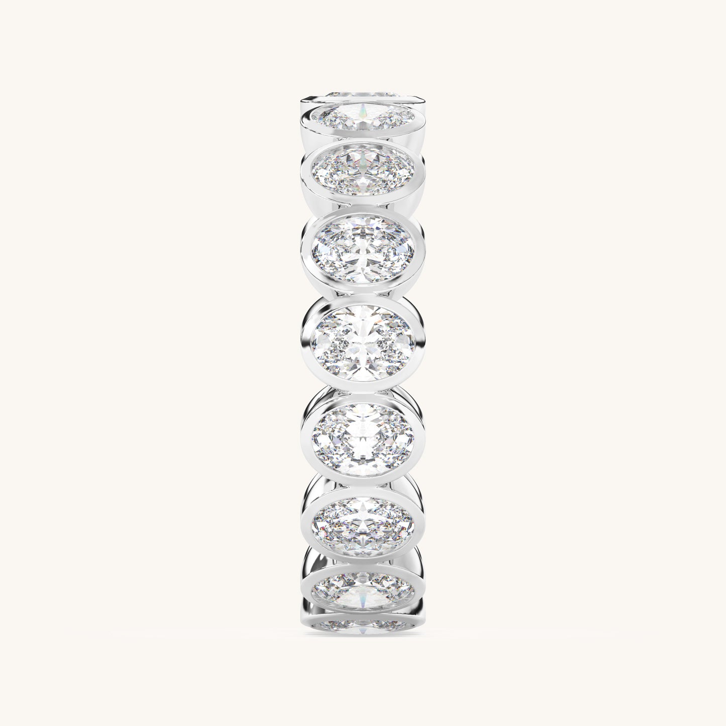 Round Bezel Eternity Band