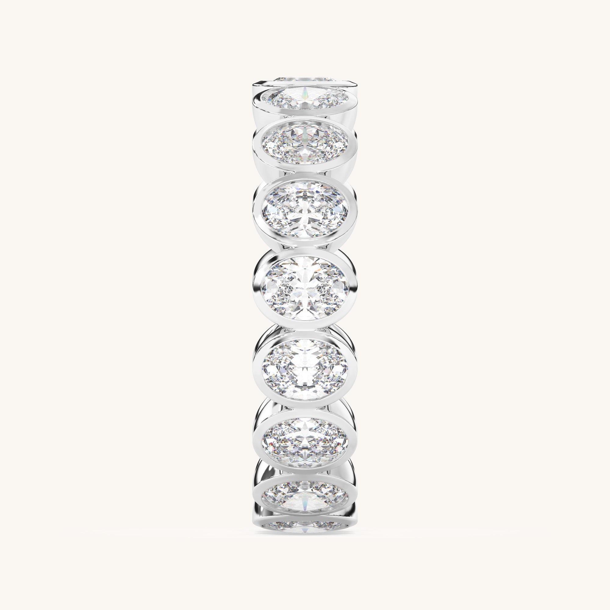 Emerald Bezel Eternity Band