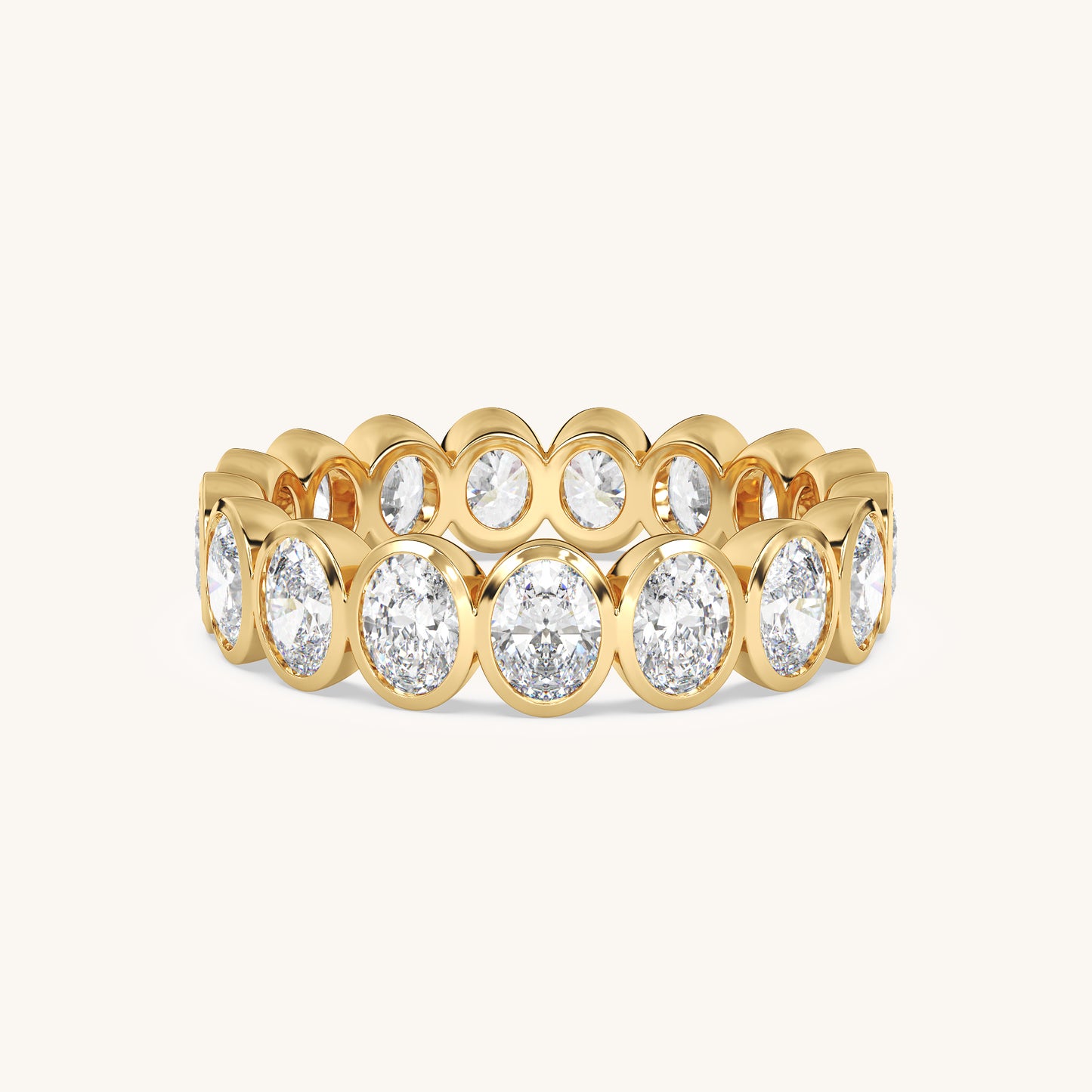 Round Bezel Eternity Band