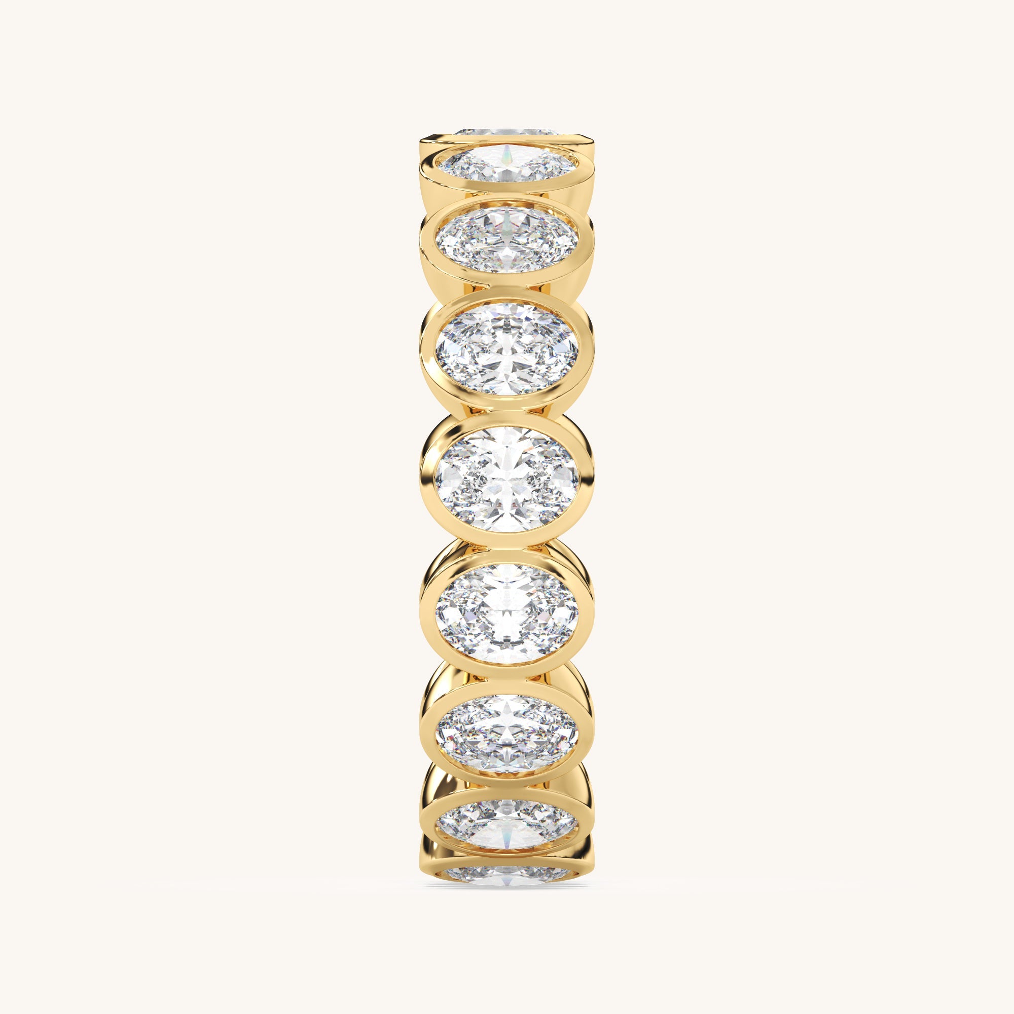 Oval Bezel Eternity Band