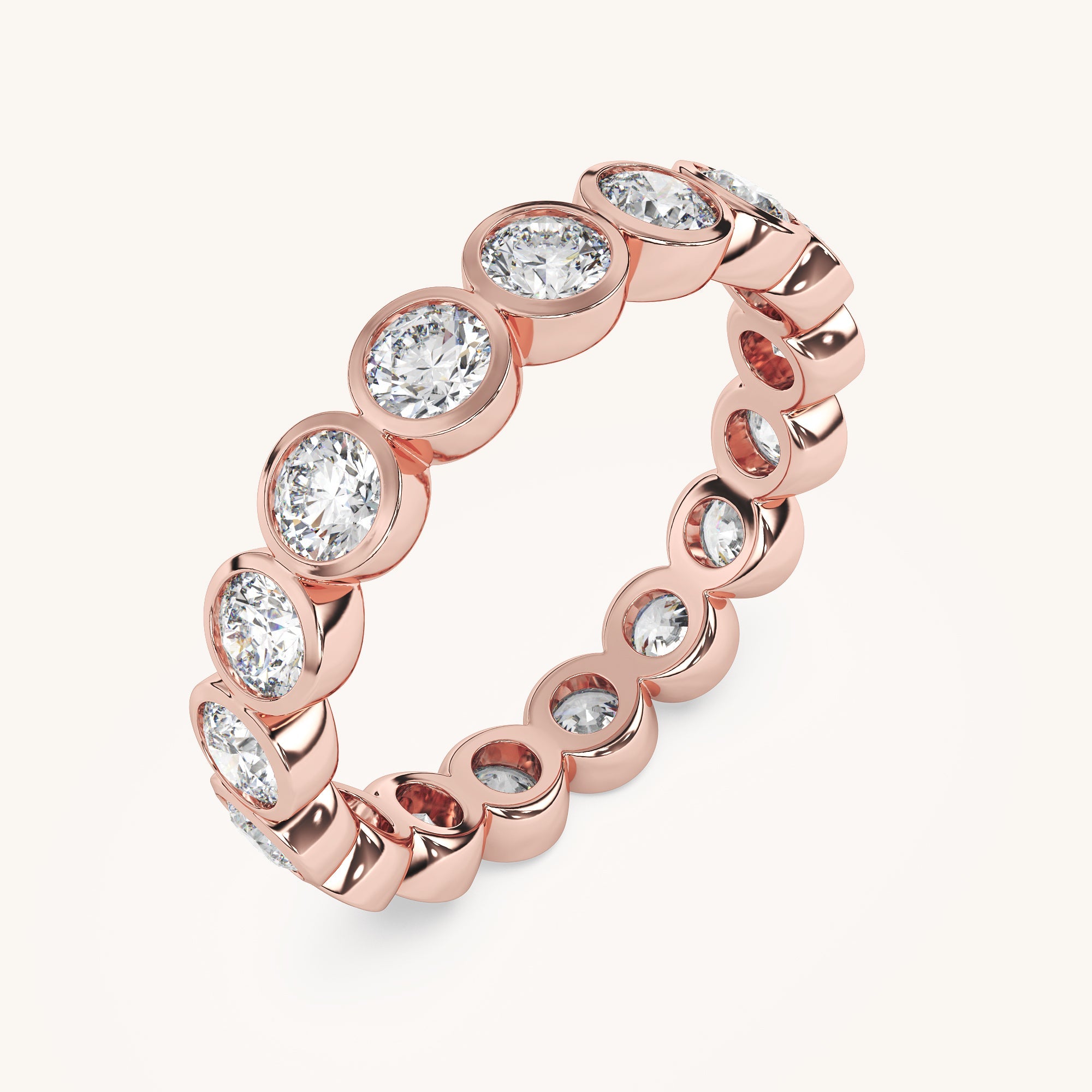 Oval Bezel Eternity Band