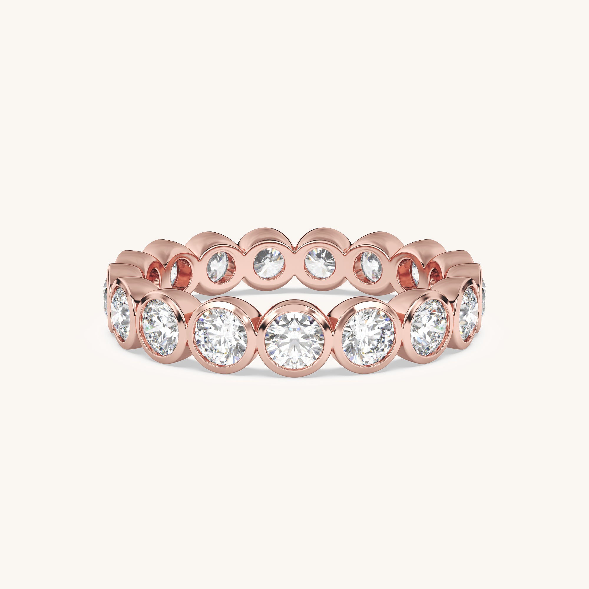 Oval Bezel Eternity Band