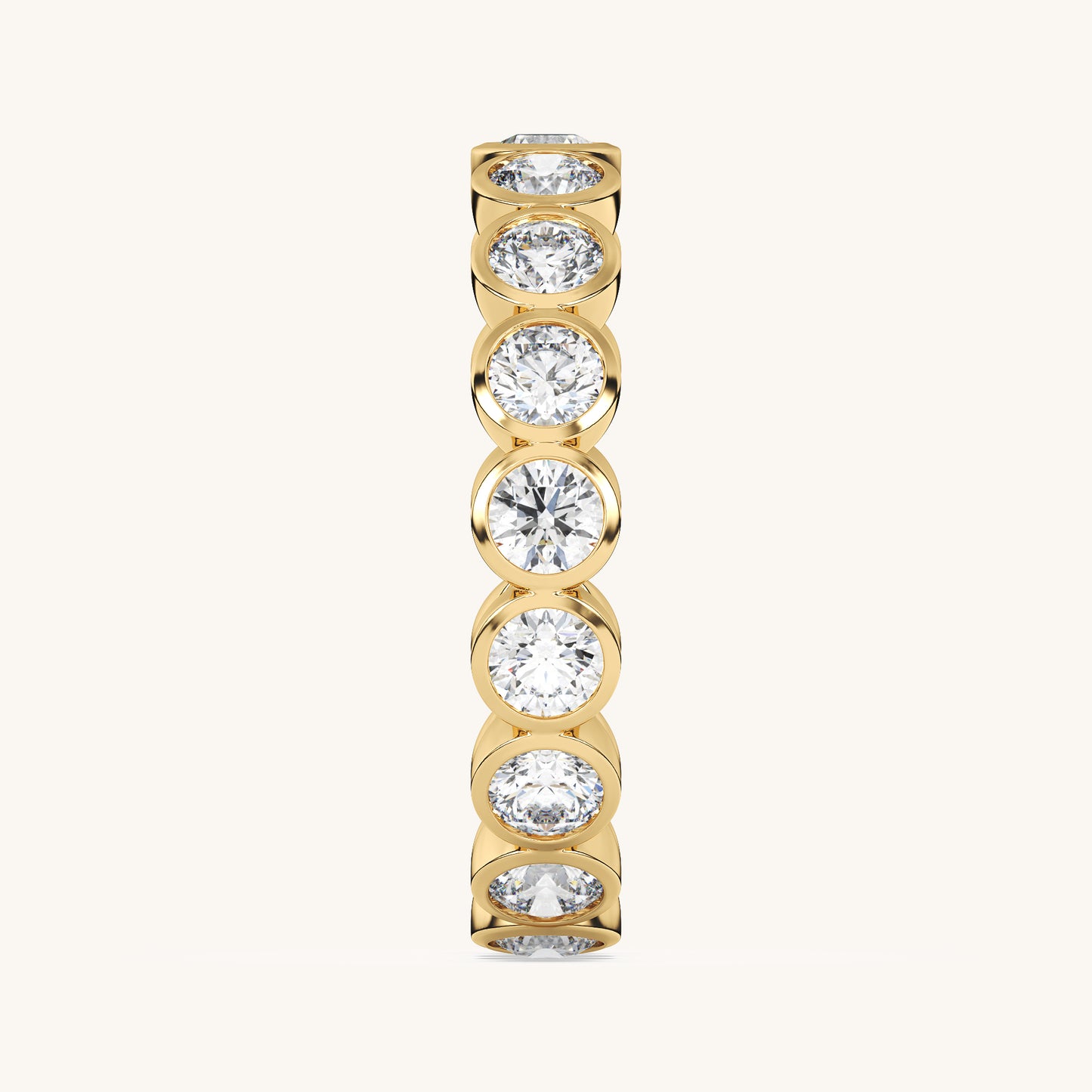 Round Bezel Eternity Band