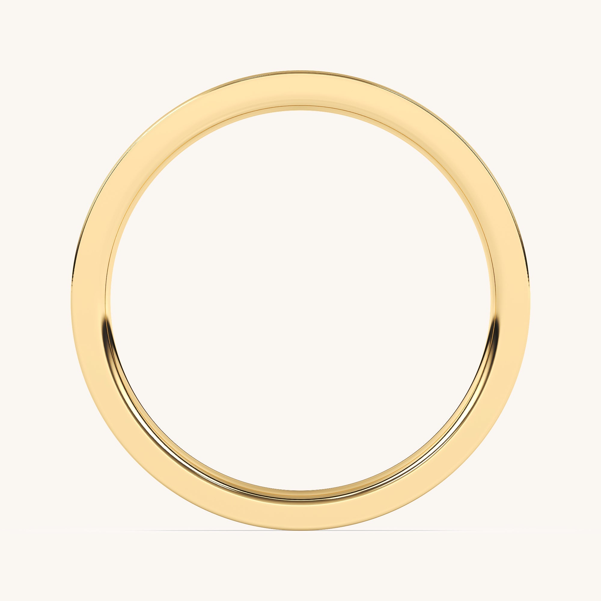 3mm Classic Flat Solid Band