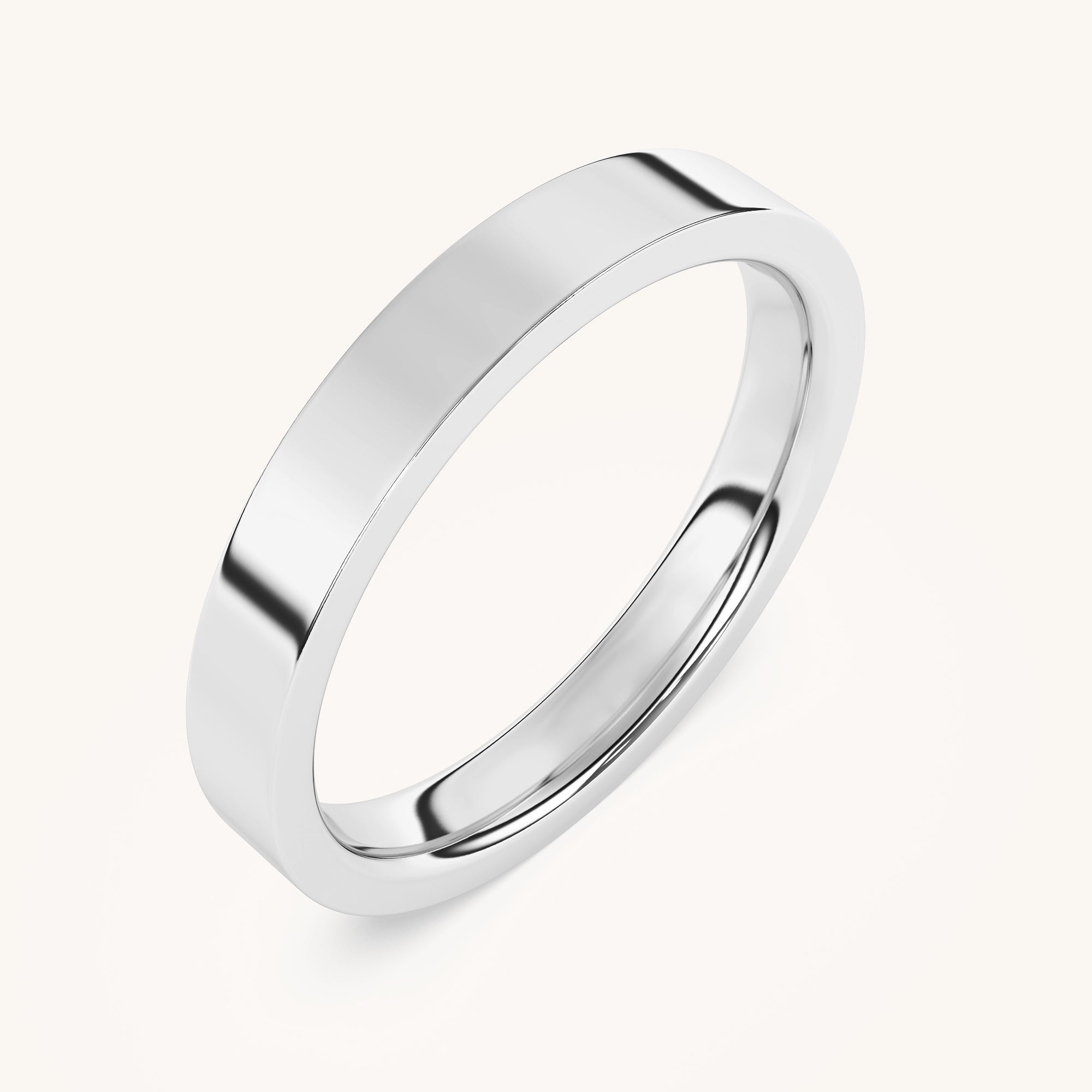 3mm Classic Flat Solid Band