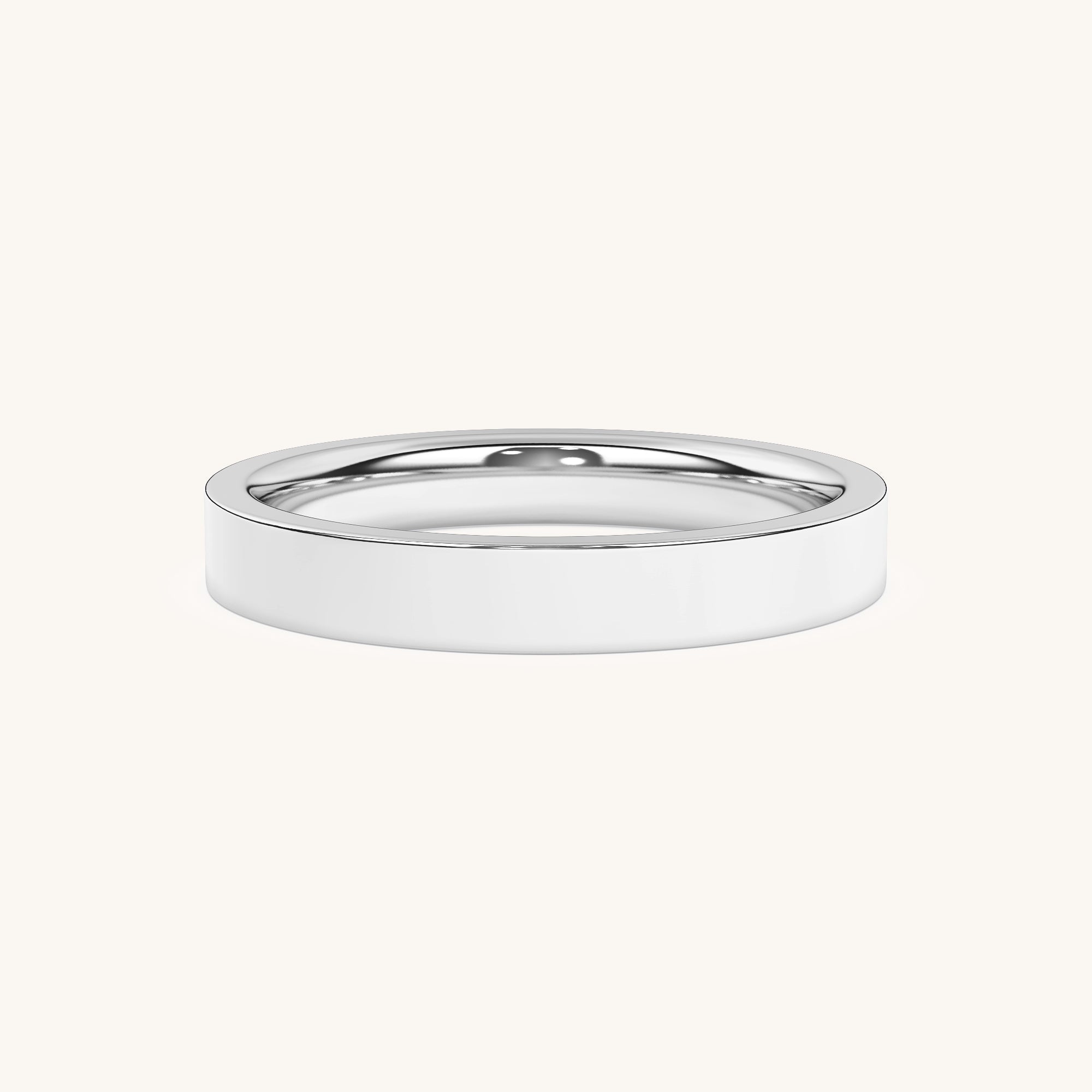 3mm Classic Flat Solid Band