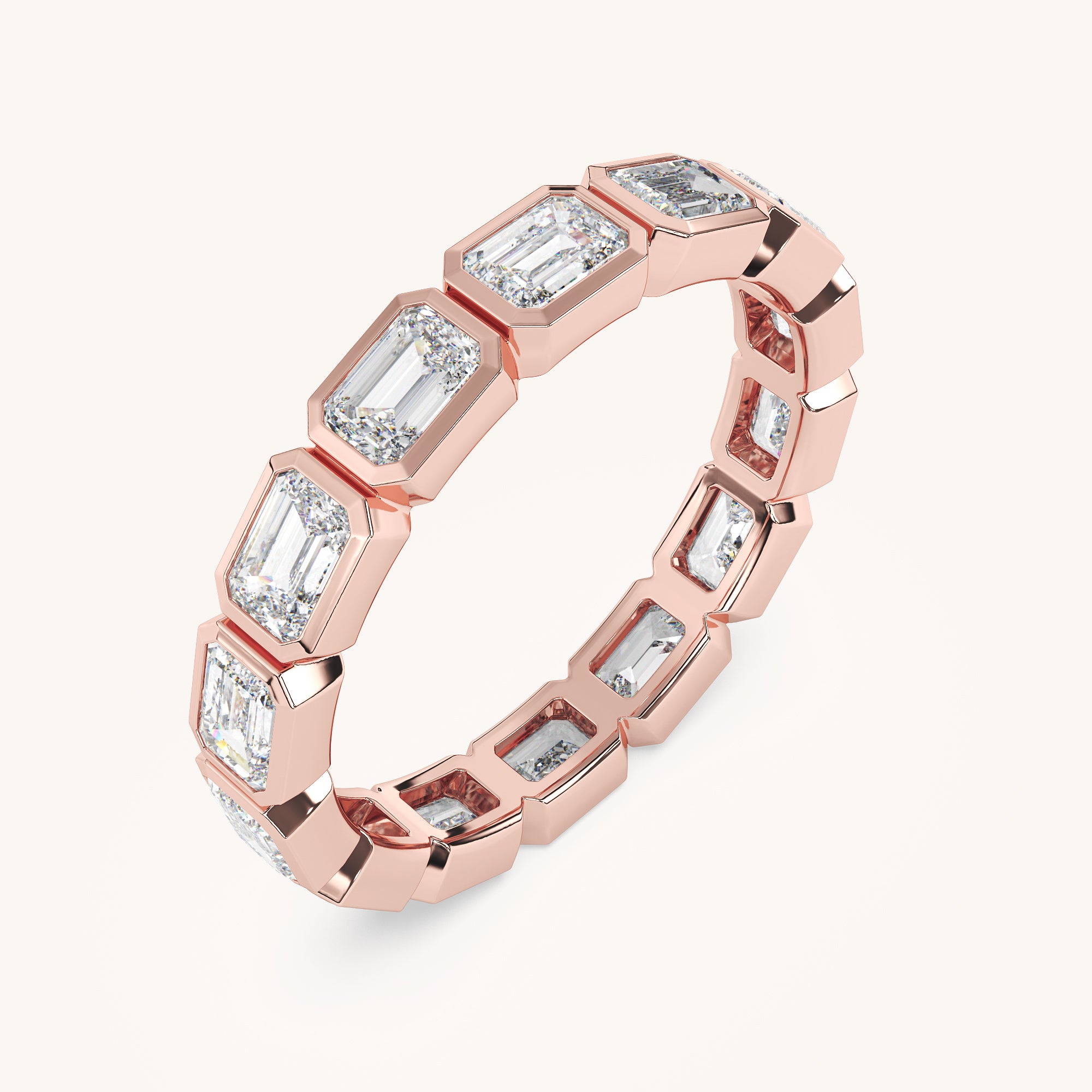 Round Bezel Eternity Band