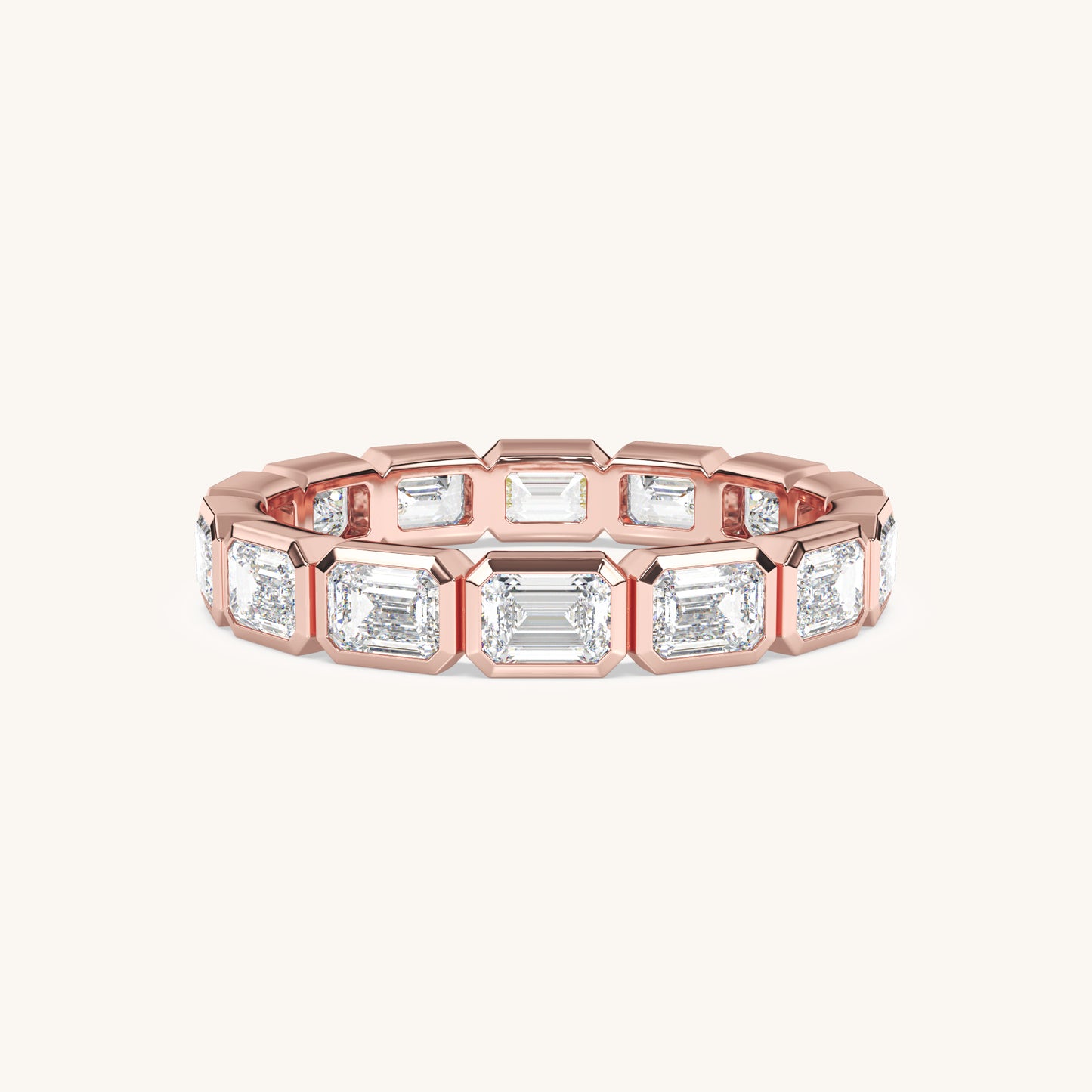 Round Bezel Eternity Band