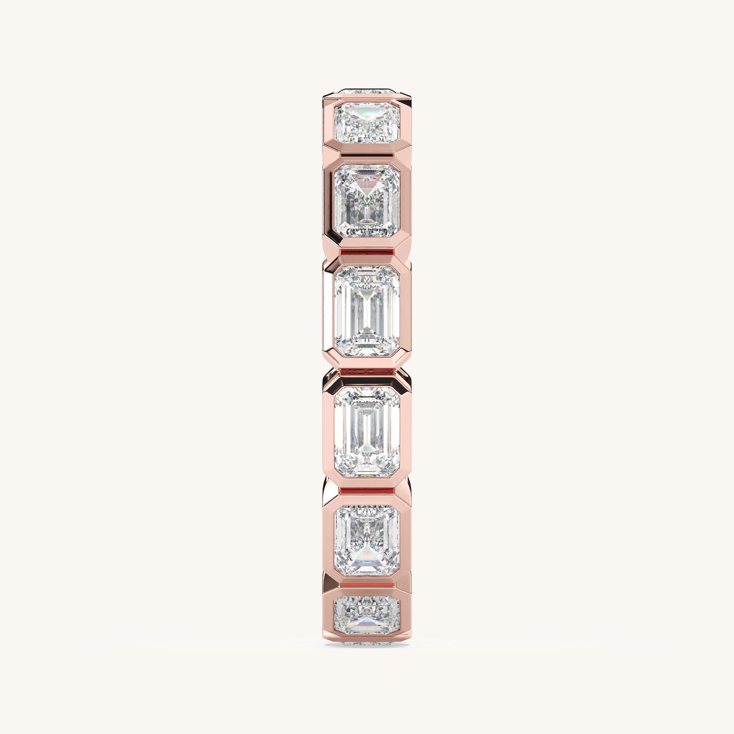 Round Bezel Eternity Band