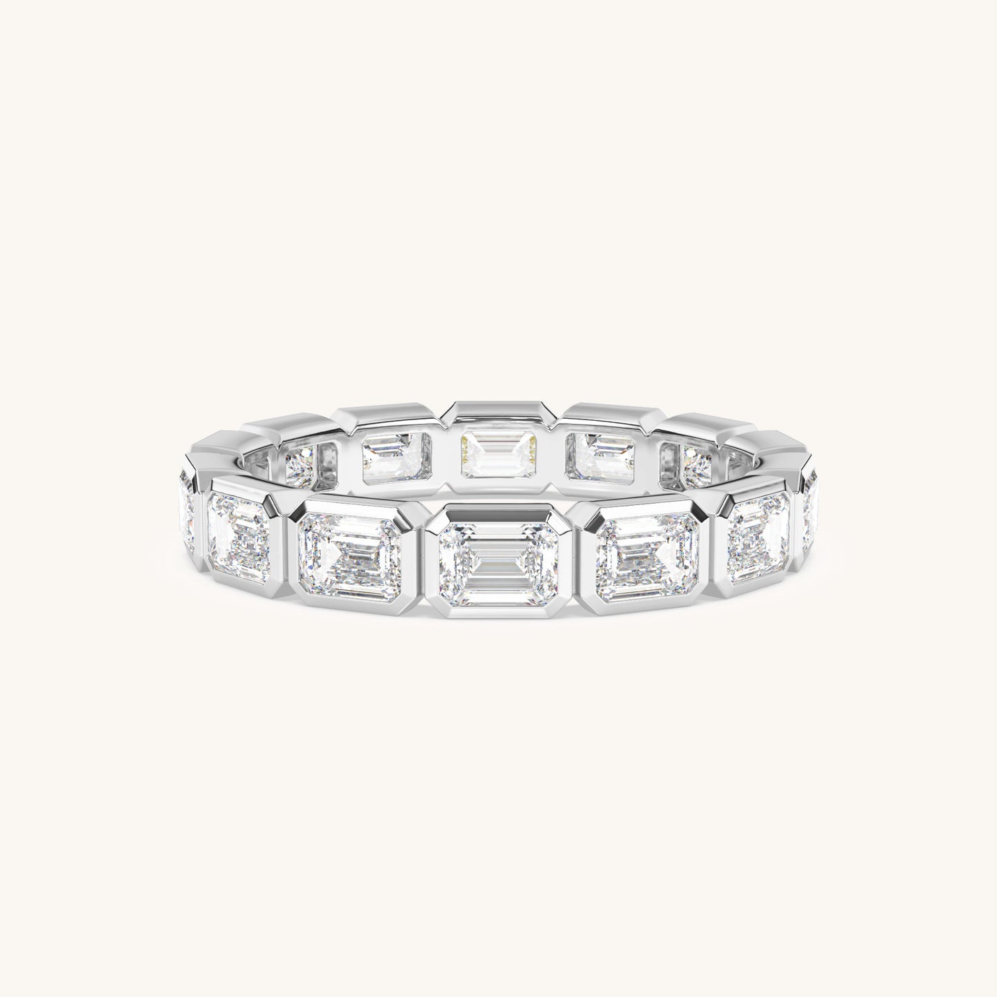 Round Bezel Eternity Band