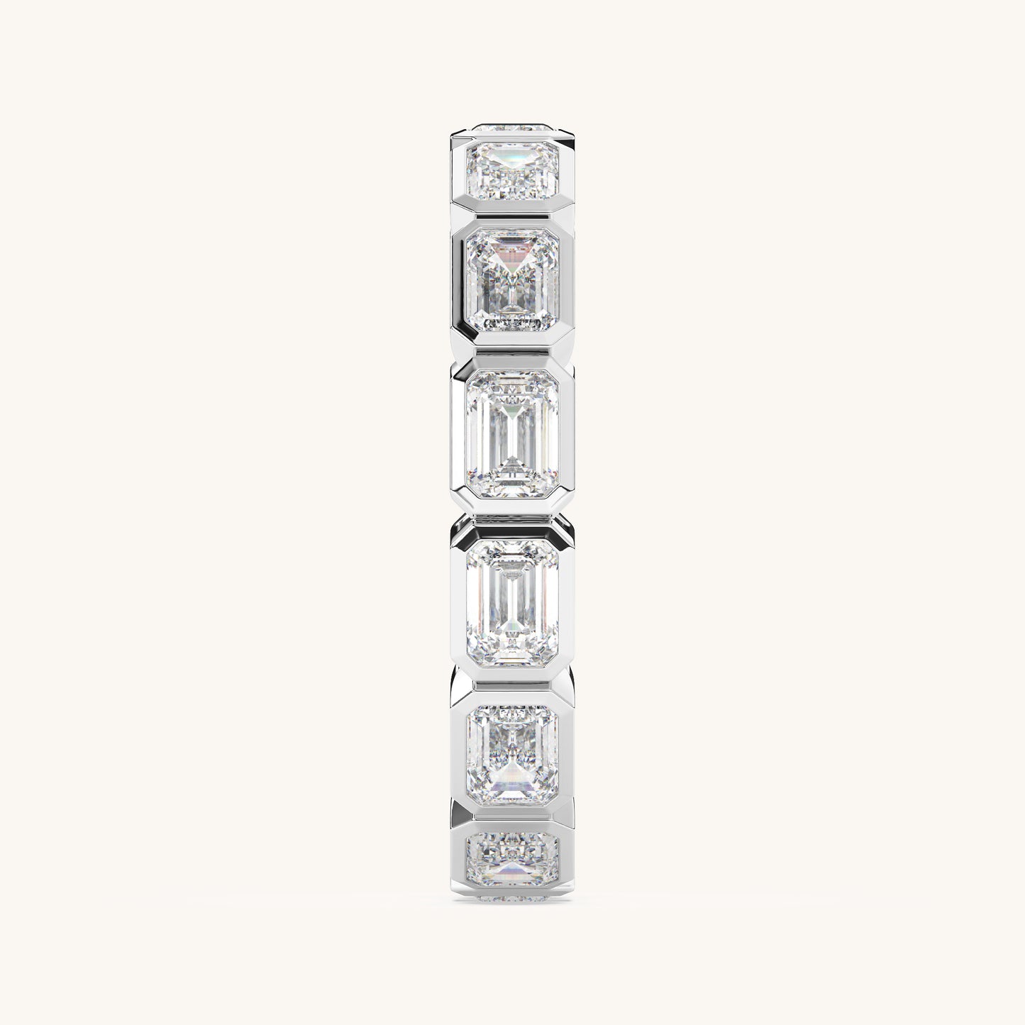 Round Bezel Eternity Band