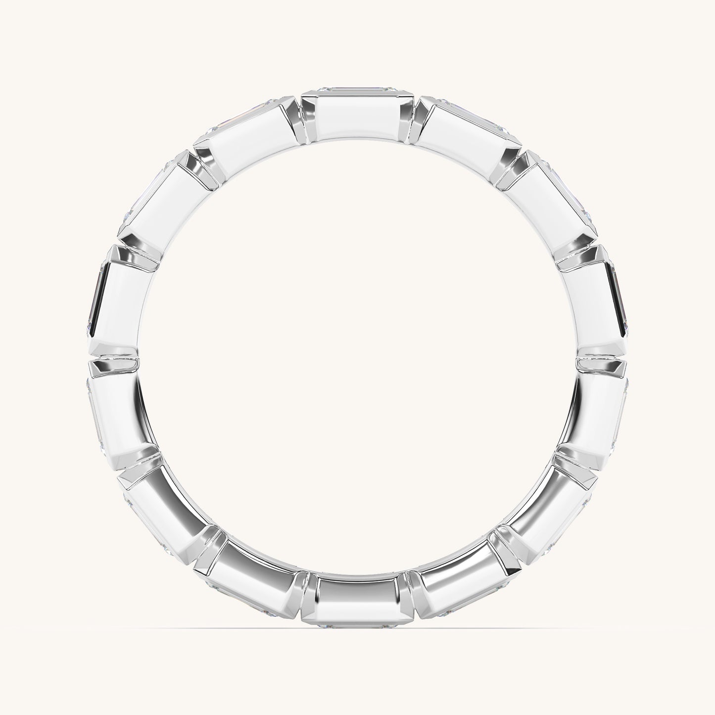 Round Bezel Eternity Band