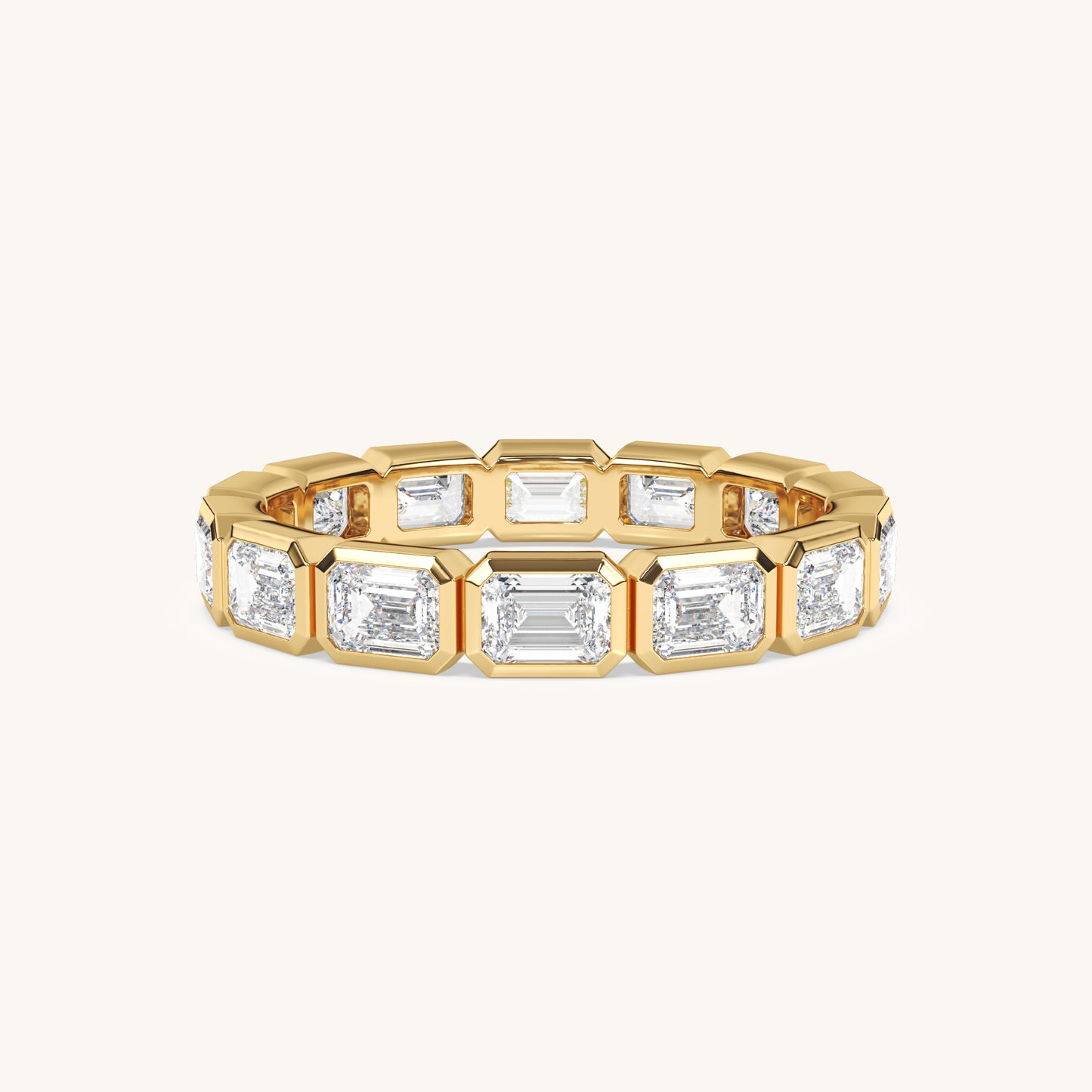 Round Bezel Eternity Band