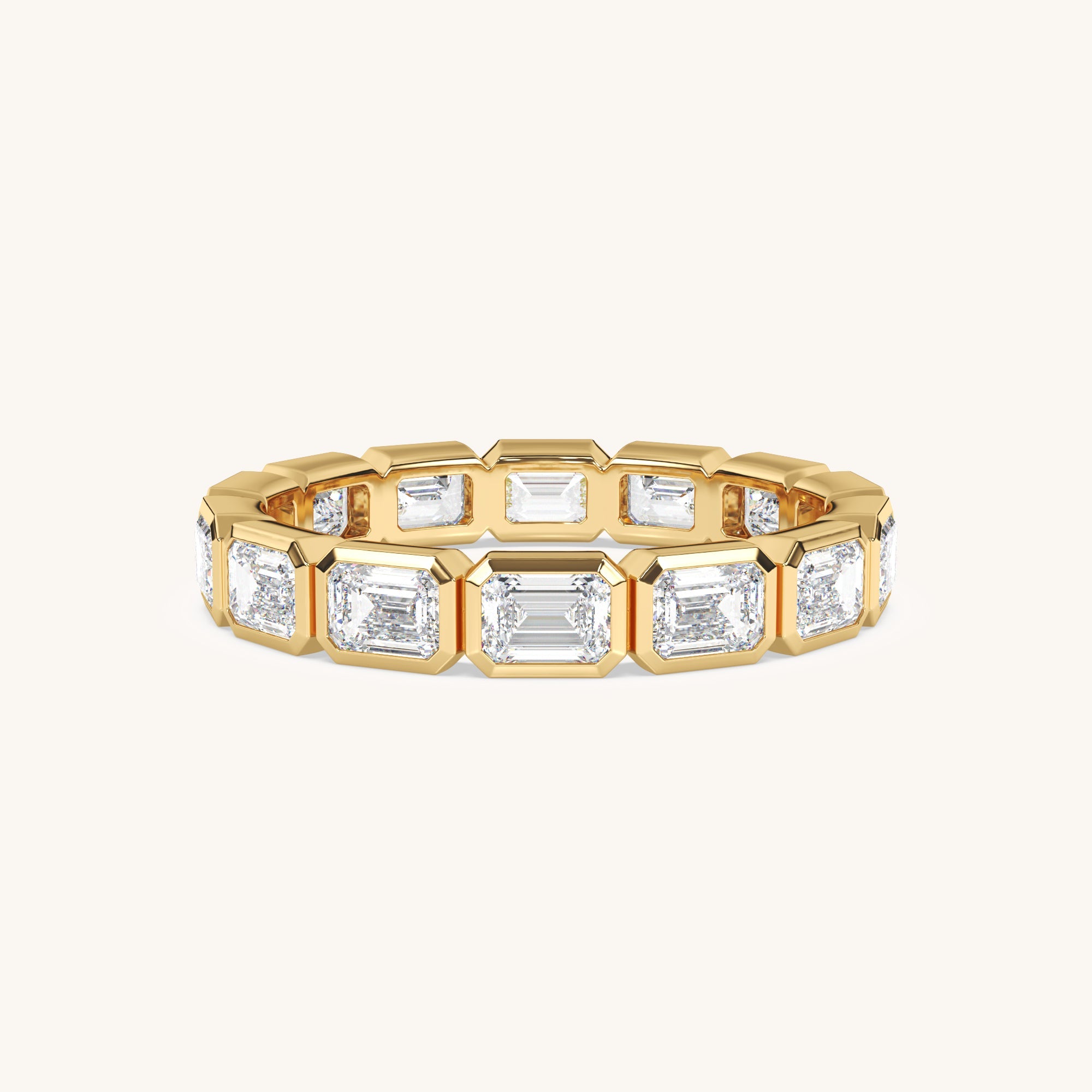 Oval Bezel Eternity Band