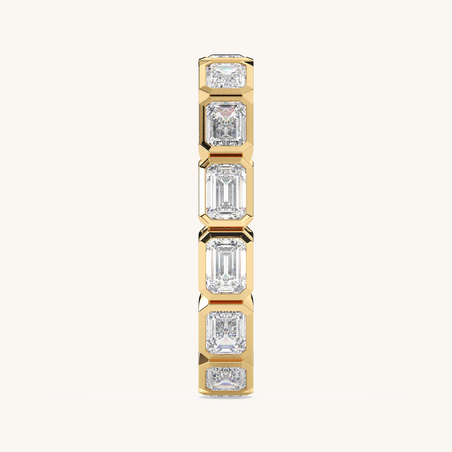 Round Bezel Eternity Band