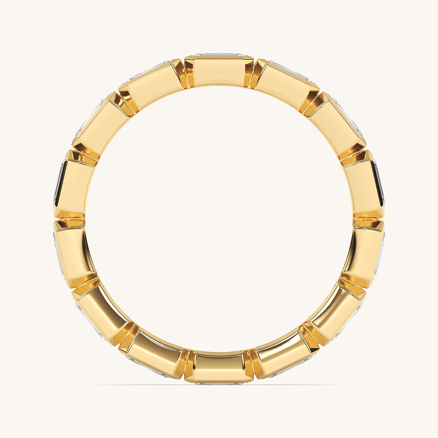 Round Bezel Eternity Band