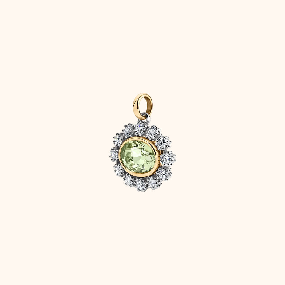 The Pompadour Pendant | 3.20ct Mint Green Tourmaline